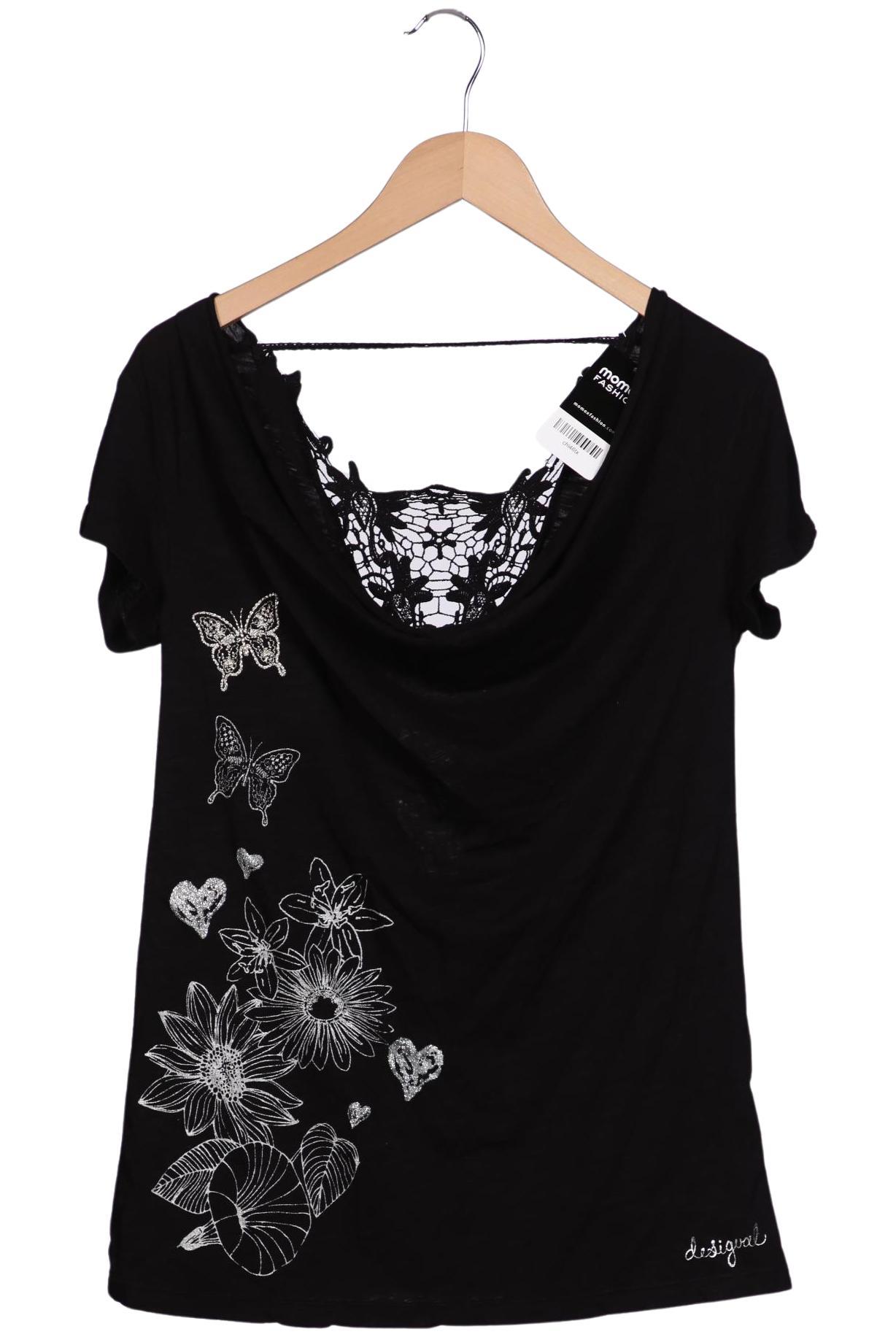 

Desigual Damen T-Shirt, schwarz, Gr. 36