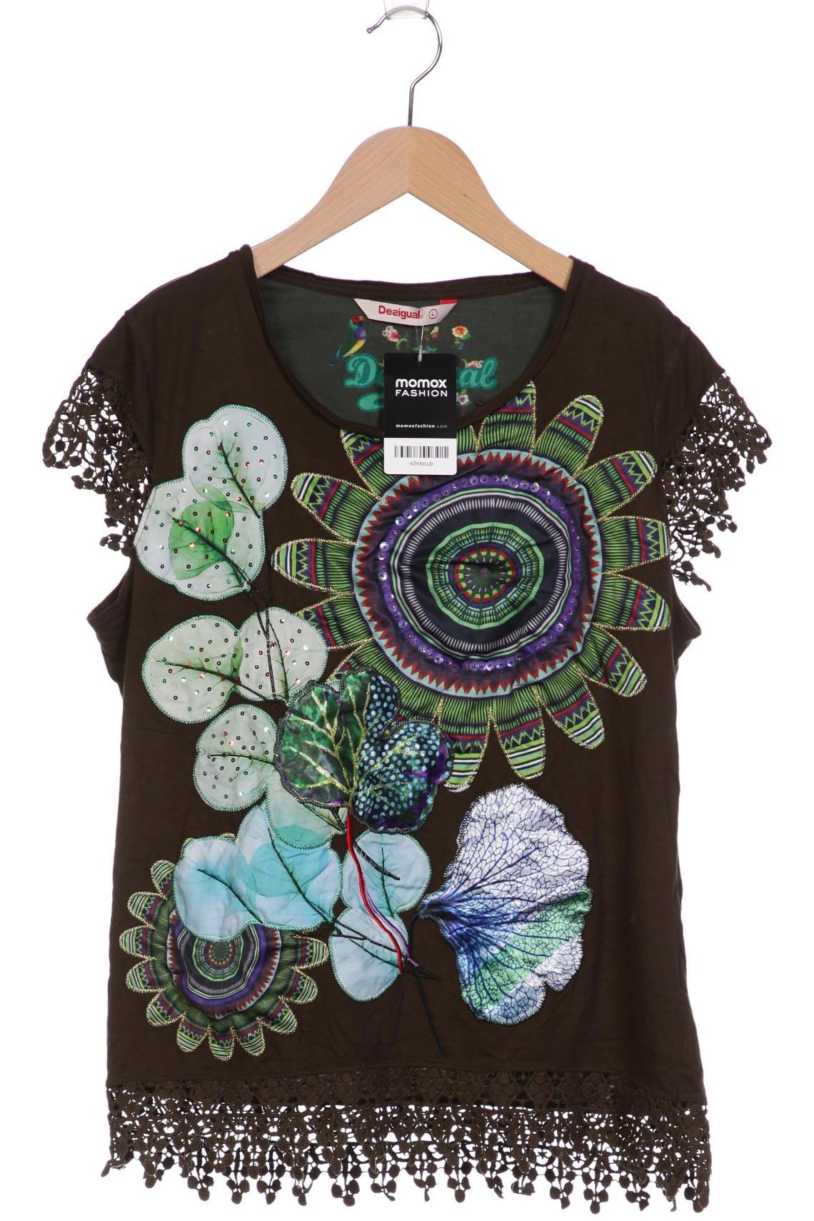 

Desigual Damen T-Shirt, grün, Gr. 42