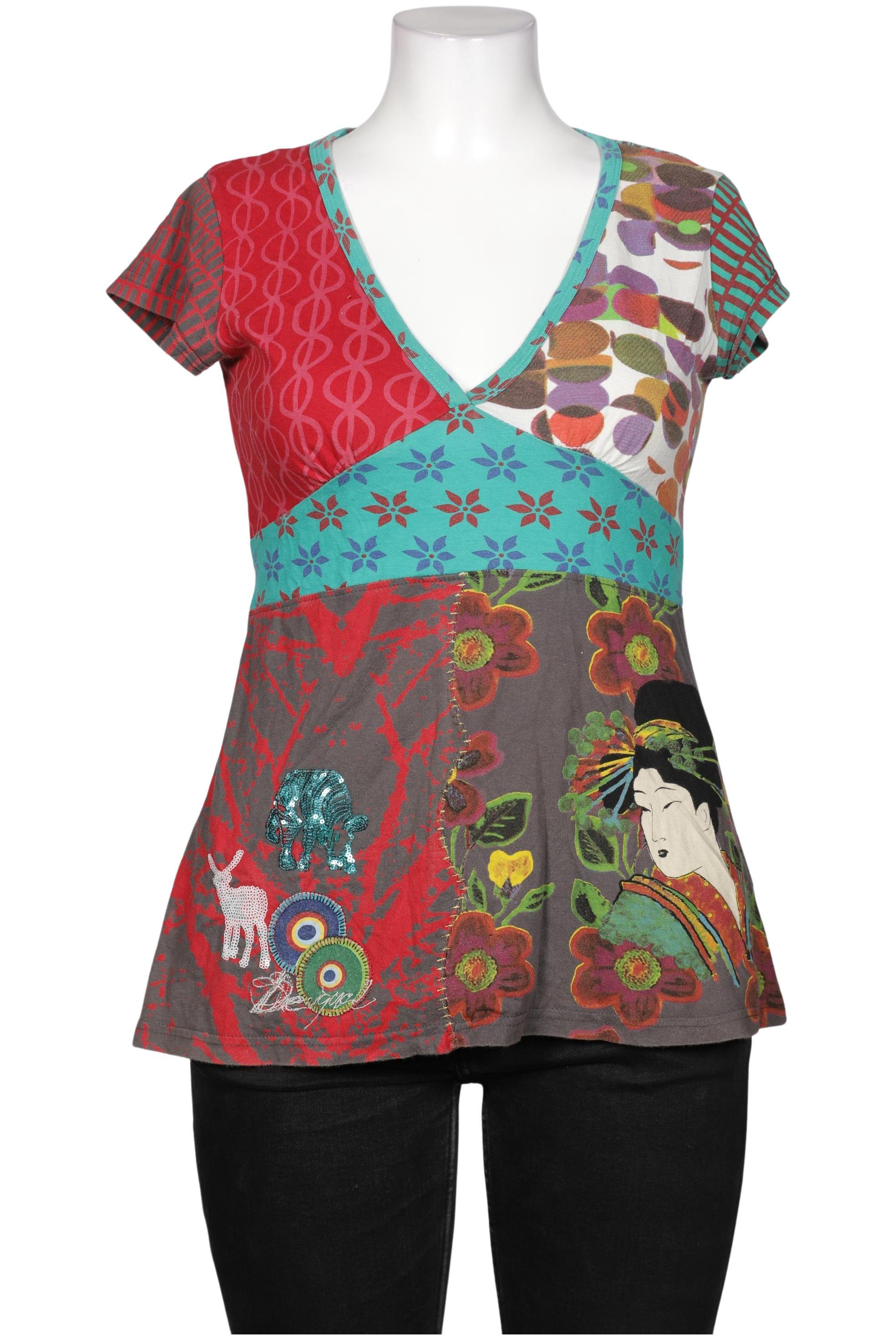 

Desigual Damen T-Shirt, mehrfarbig, Gr. 44