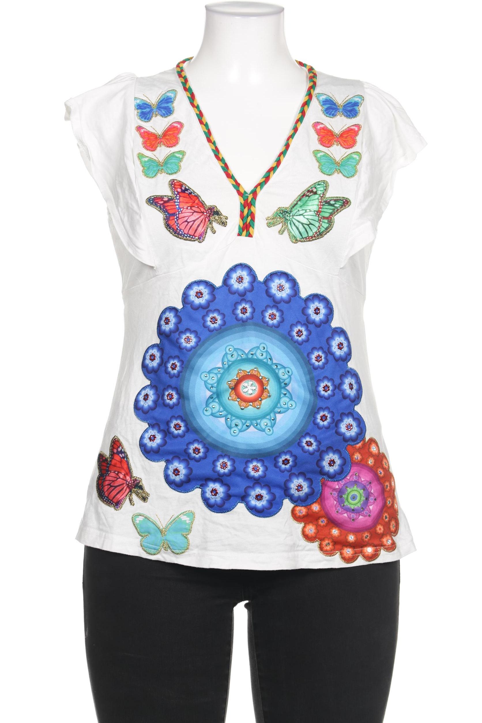 

Desigual Damen T-Shirt, weiß, Gr. 44