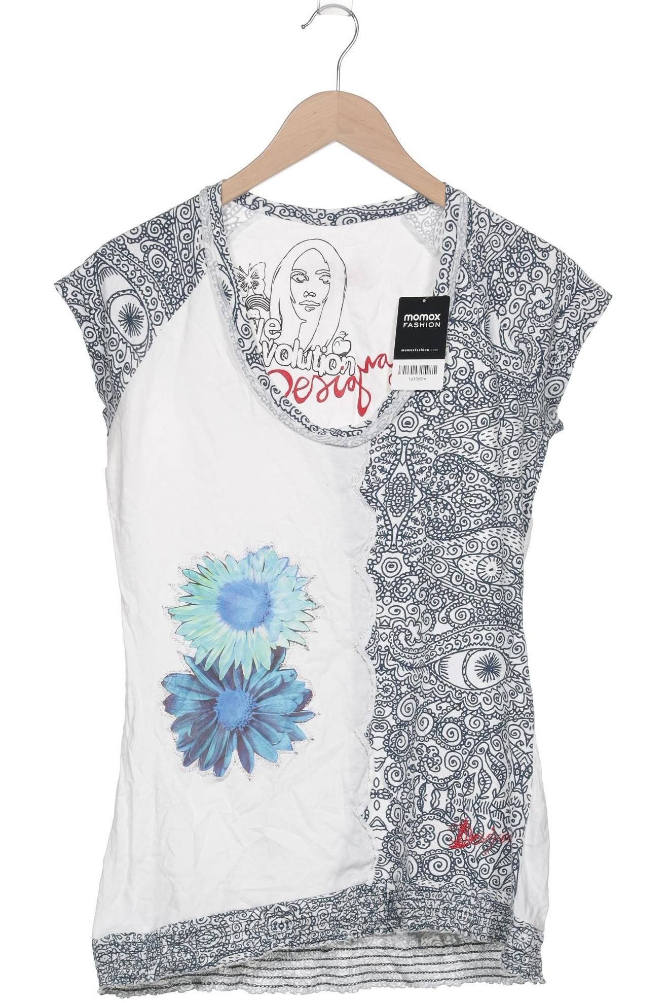 

Desigual Damen T-Shirt, weiß, Gr. 44