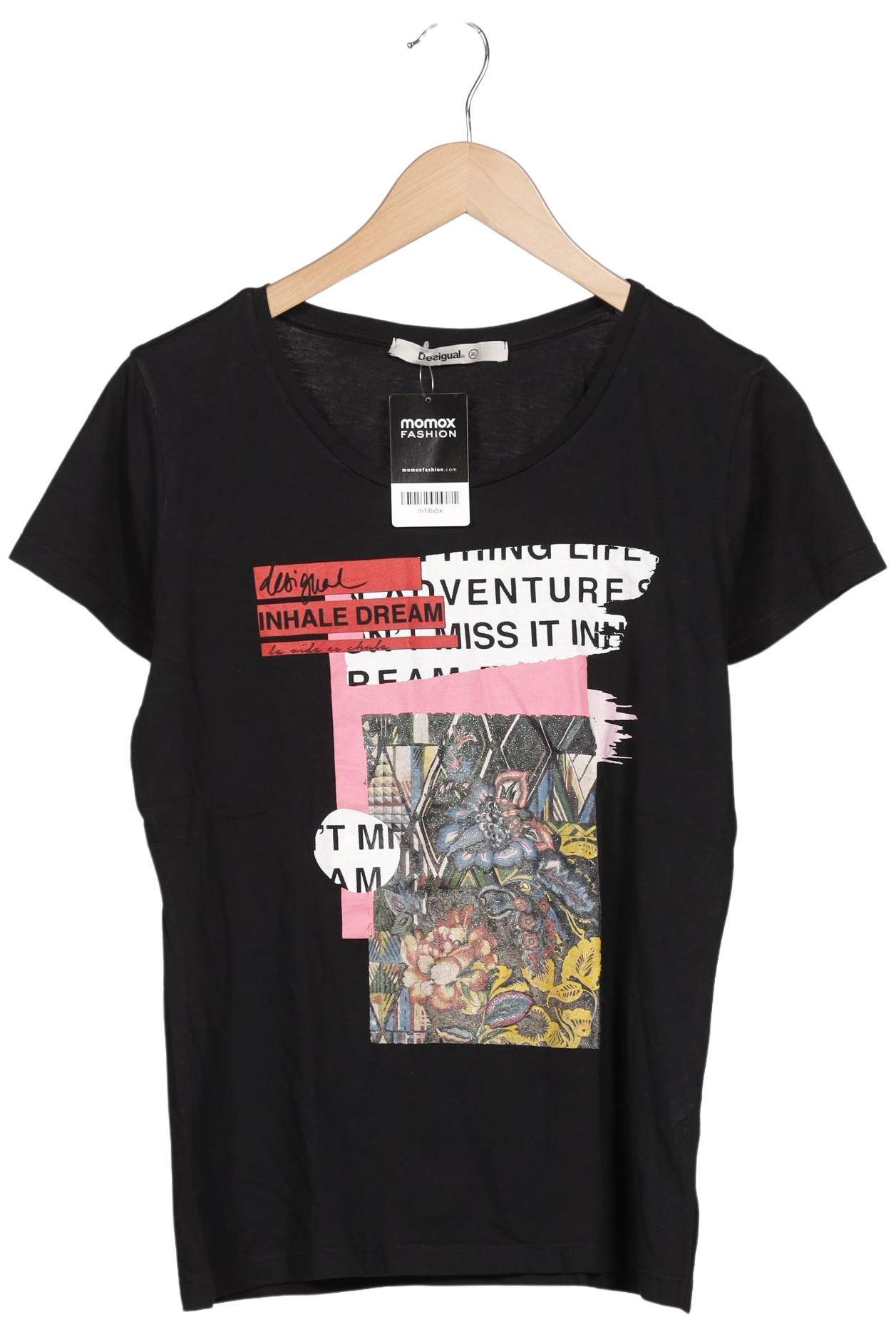 

Desigual Damen T-Shirt, schwarz, Gr. 44