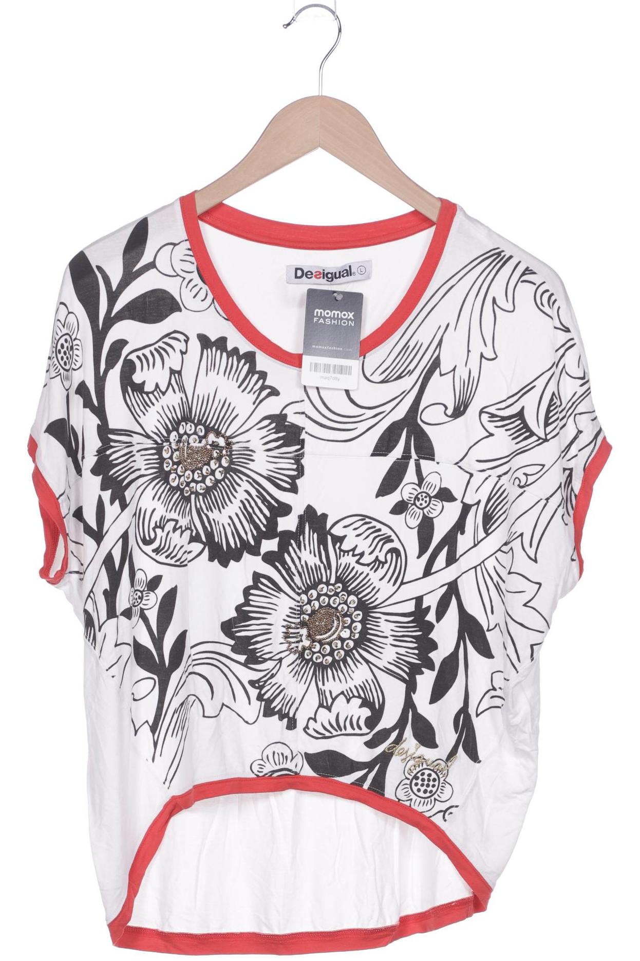 

Desigual Damen T-Shirt, weiß, Gr. 42