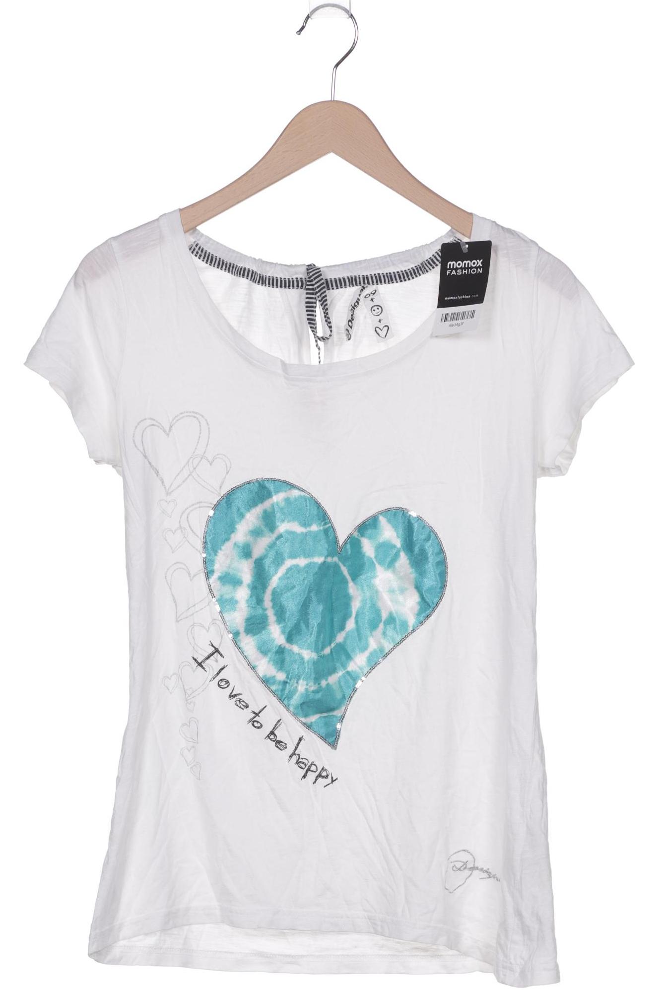 

Desigual Damen T-Shirt, weiß, Gr. 44