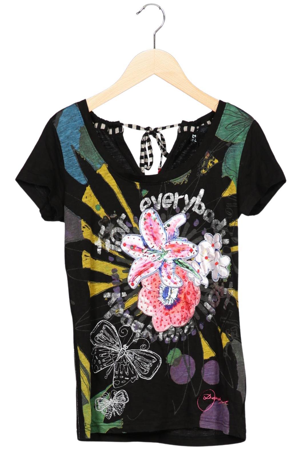 

Desigual Damen T-Shirt, schwarz, Gr. 36