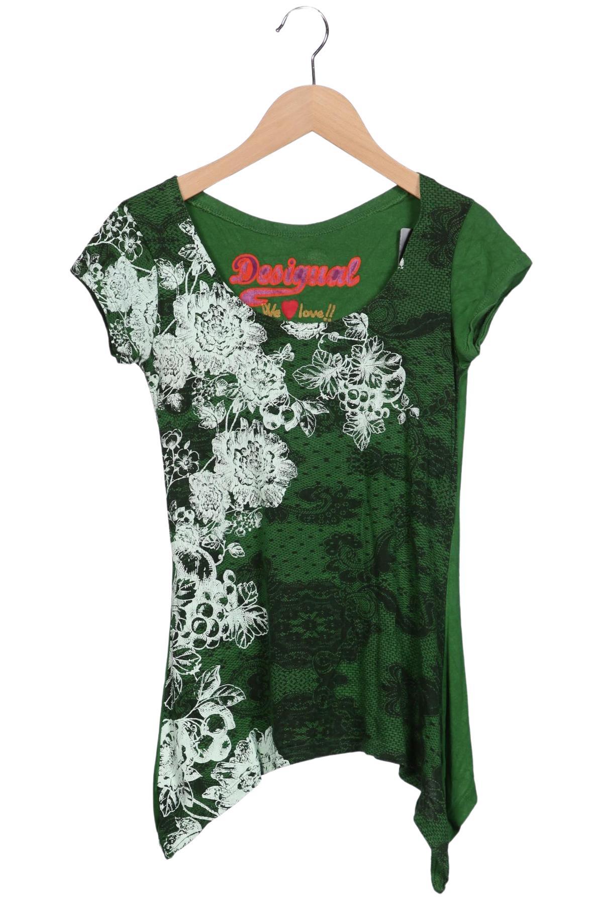 

Desigual Damen T-Shirt, grün, Gr. 34