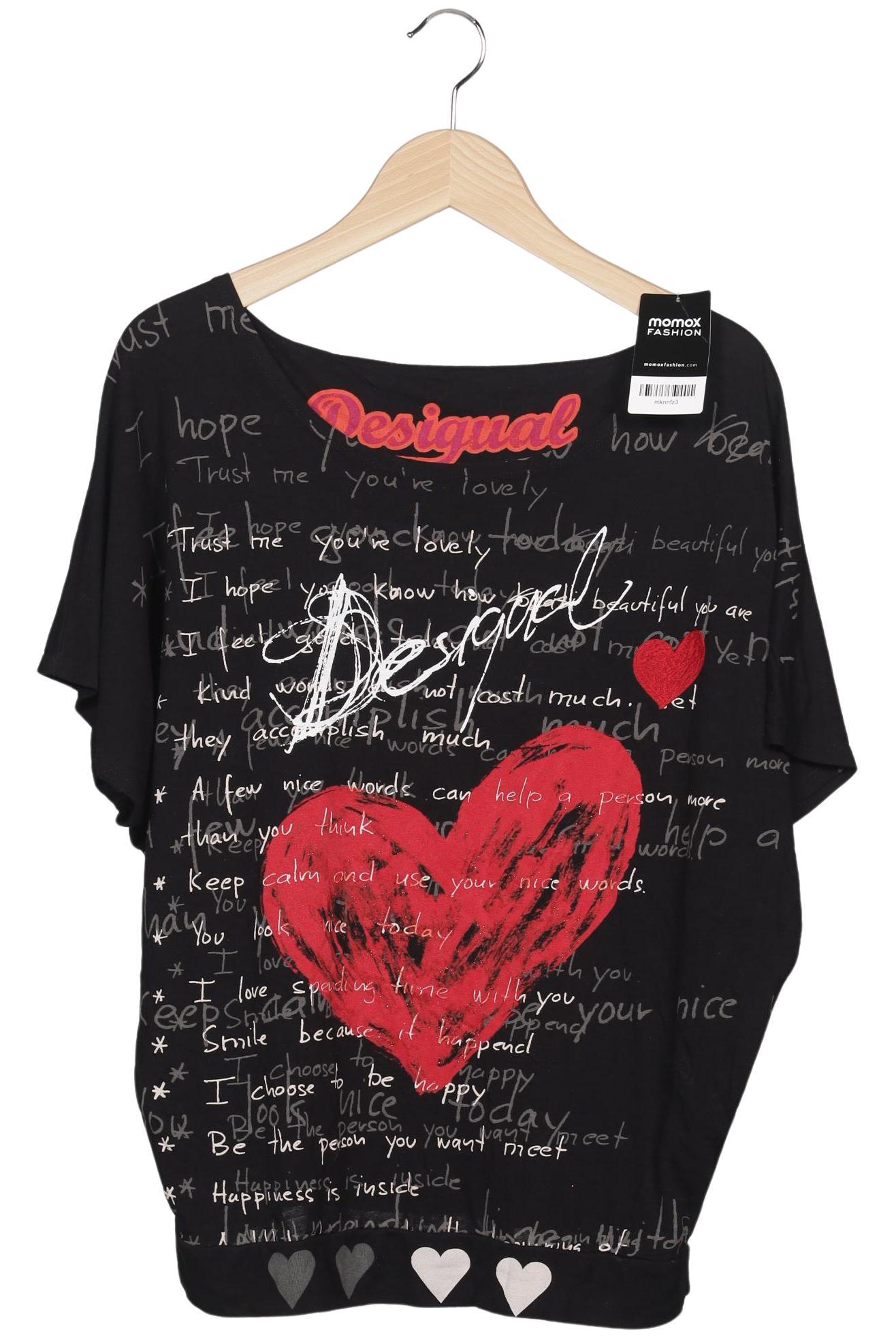 

Desigual Damen T-Shirt, schwarz, Gr. 42