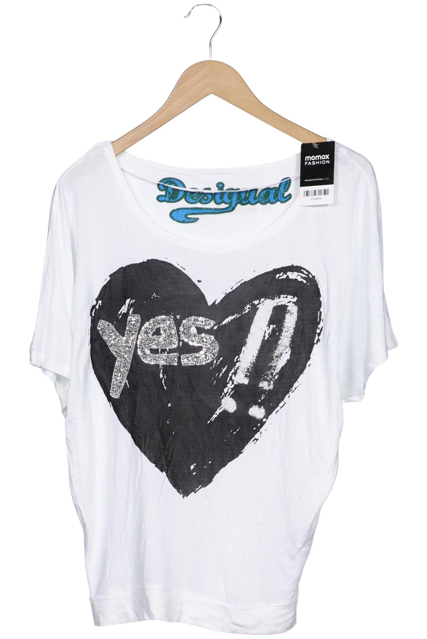 

Desigual Damen T-Shirt, weiß, Gr. 36