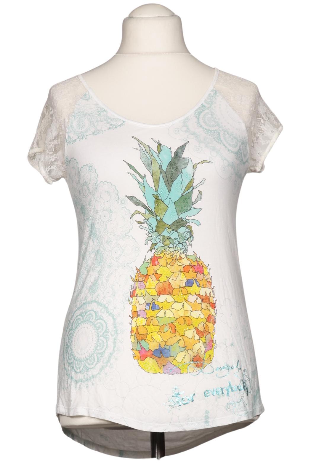 

Desigual Damen T-Shirt, weiß, Gr. 38