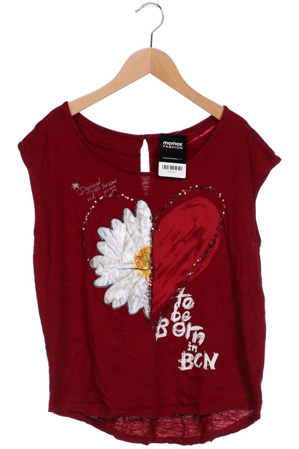 

Desigual Damen T-Shirt, bordeaux, Gr. 38