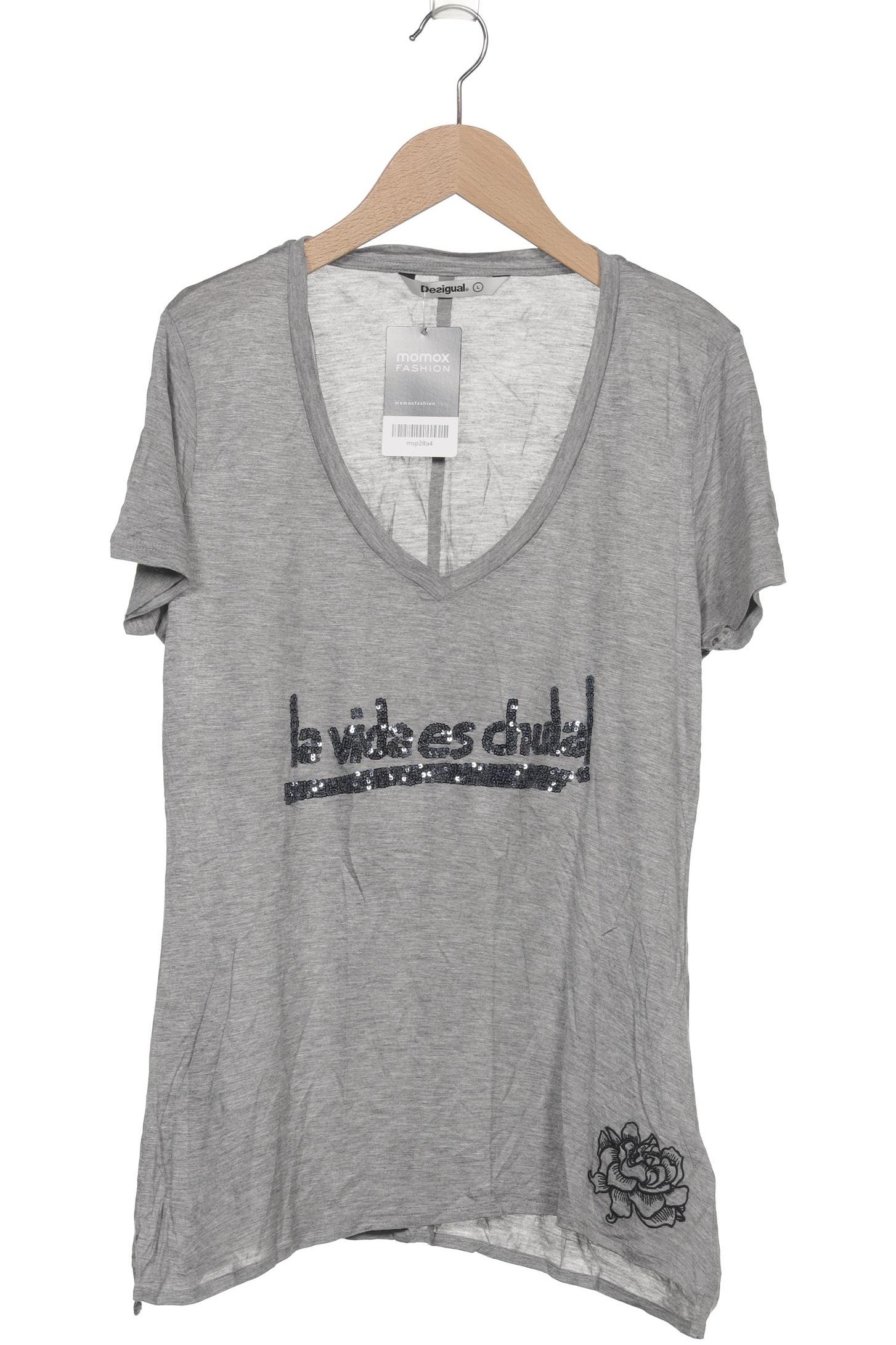

Desigual Damen T-Shirt, grau, Gr. 42
