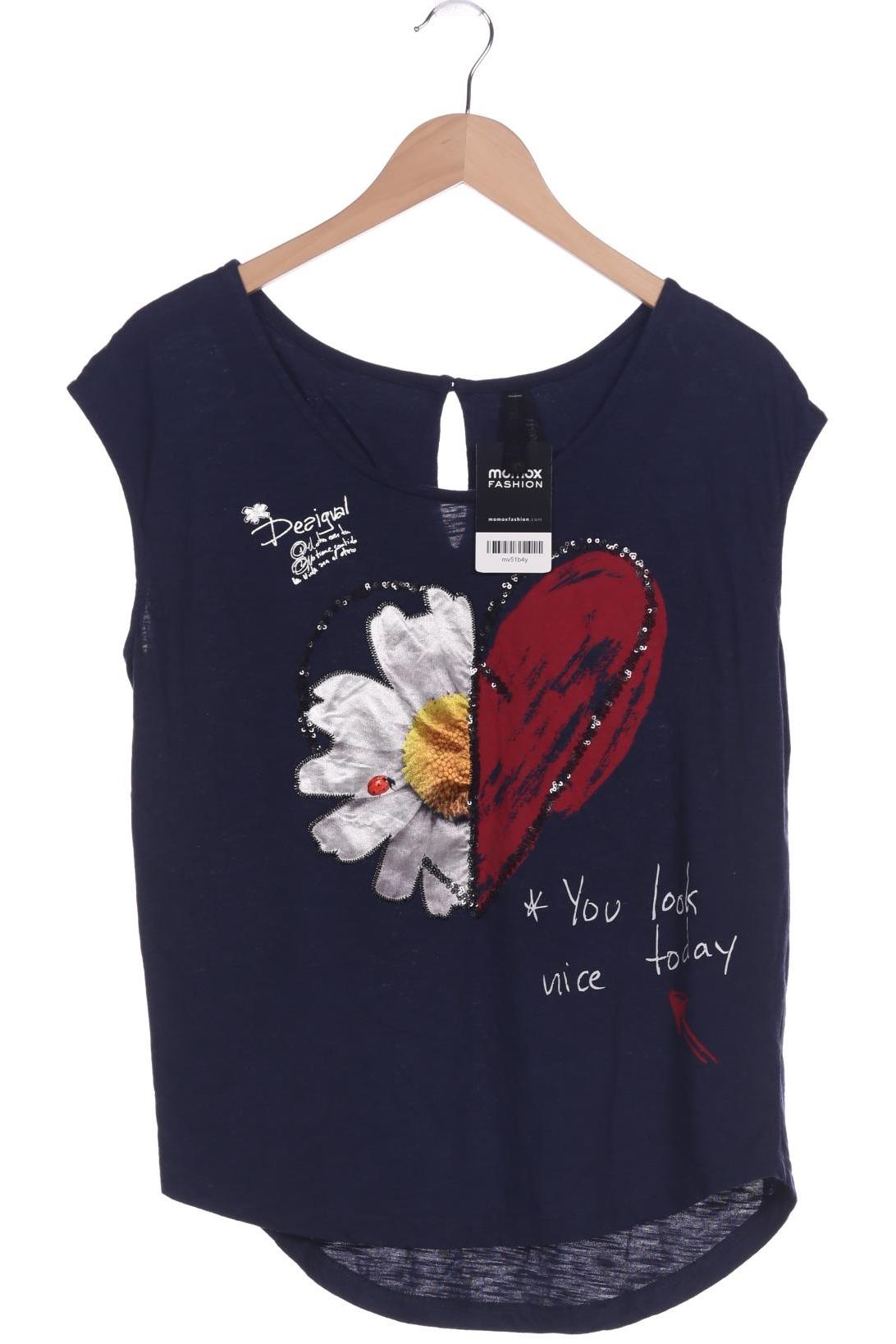 

Desigual Damen T-Shirt, marineblau, Gr. 38