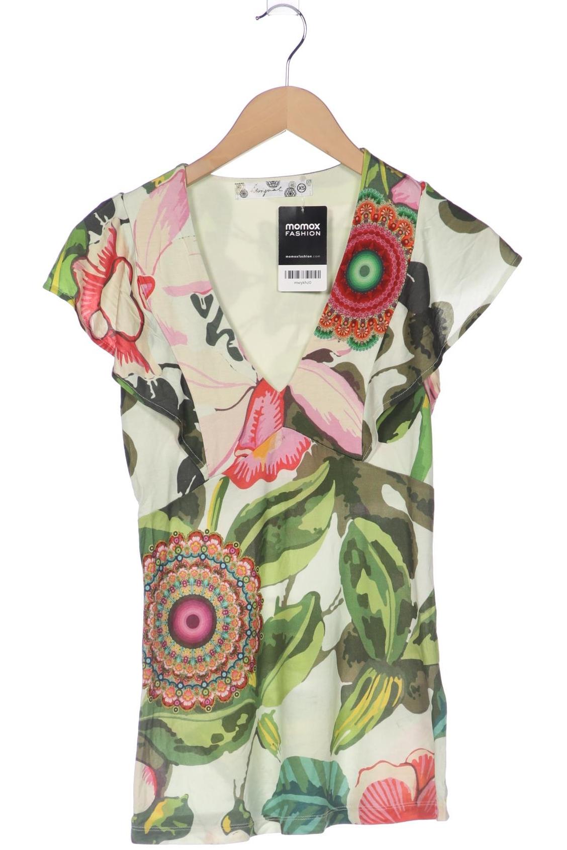

Desigual Damen T-Shirt, grün, Gr. 34