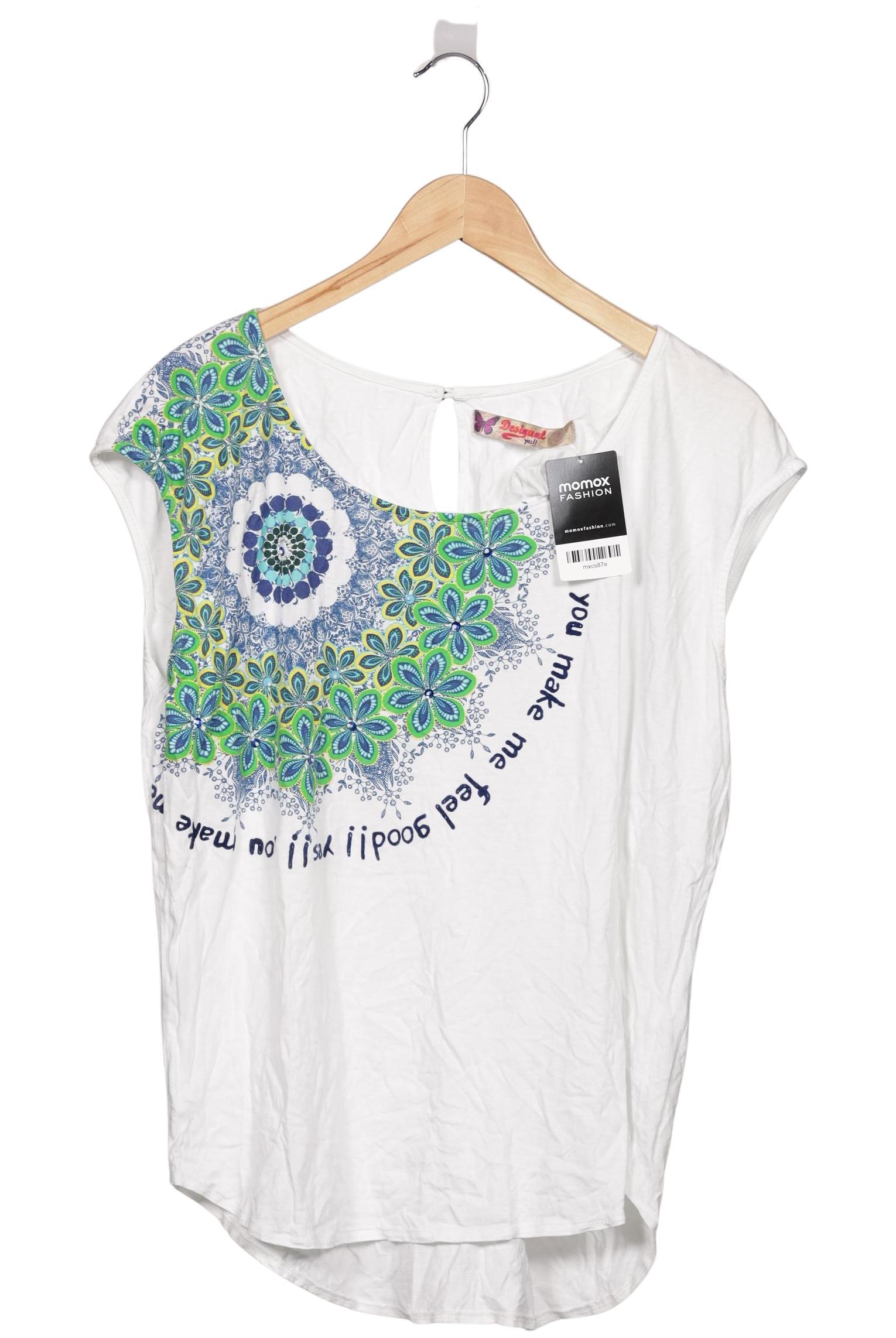 

Desigual Damen T-Shirt, weiß, Gr. 42