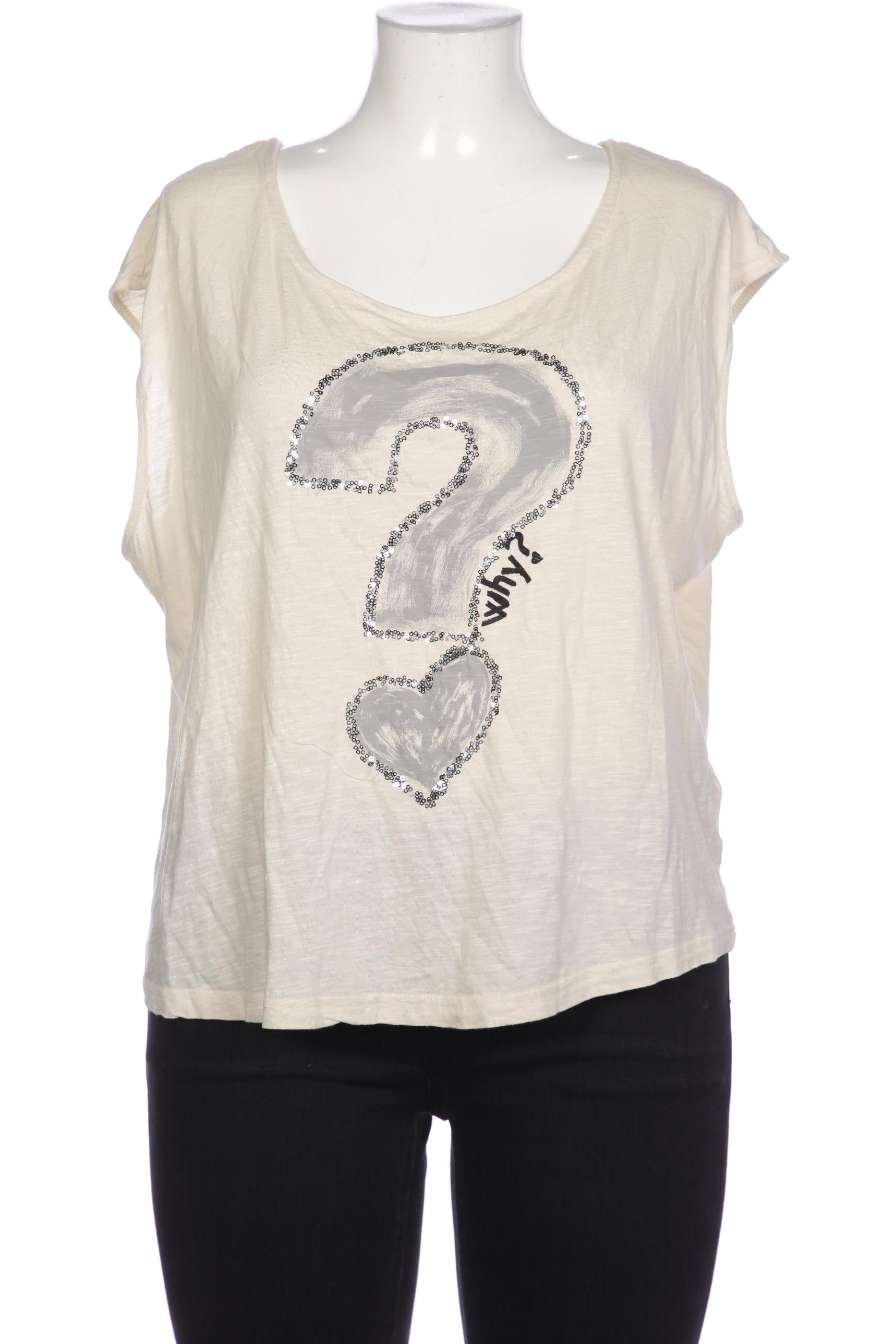 

Desigual Damen T-Shirt, cremeweiß, Gr. 46
