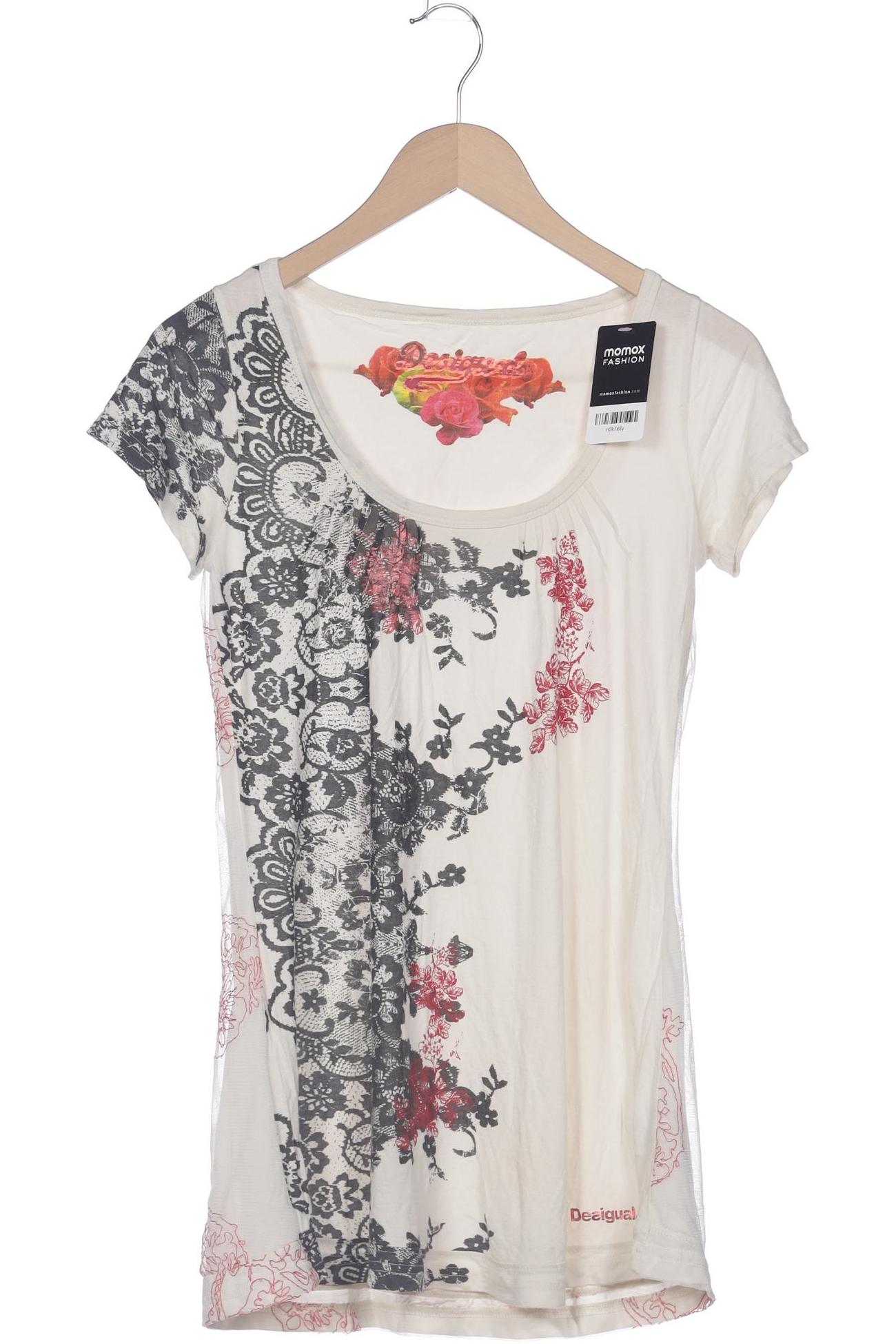 

Desigual Damen T-Shirt, cremeweiß, Gr. 42