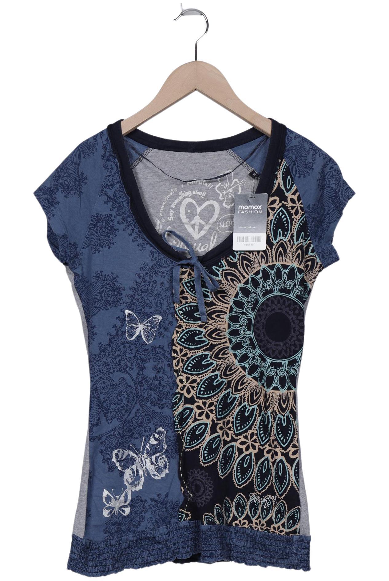 

Desigual Damen T-Shirt, marineblau, Gr. 36