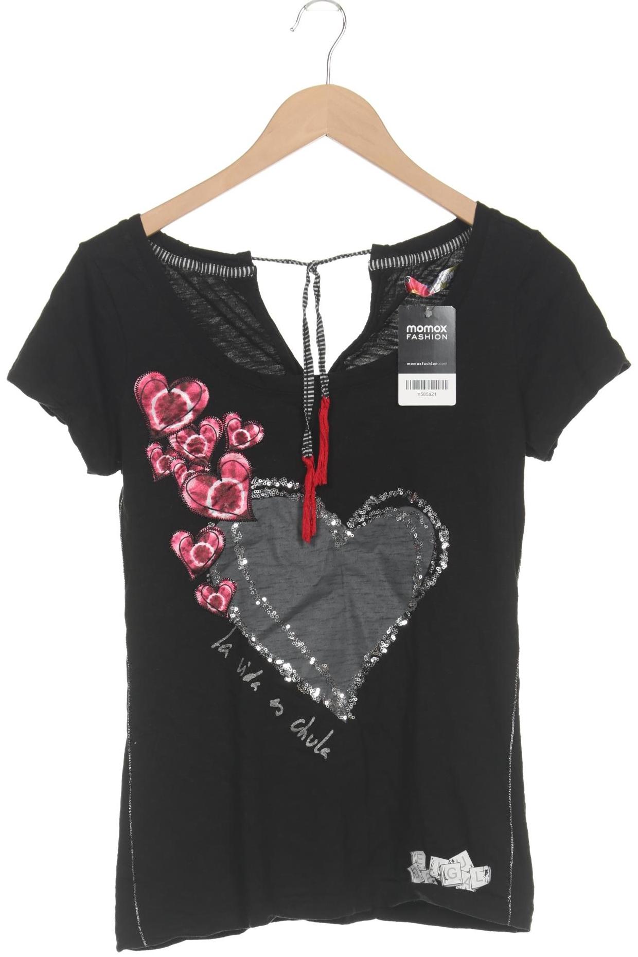 

Desigual Damen T-Shirt, schwarz, Gr. 38