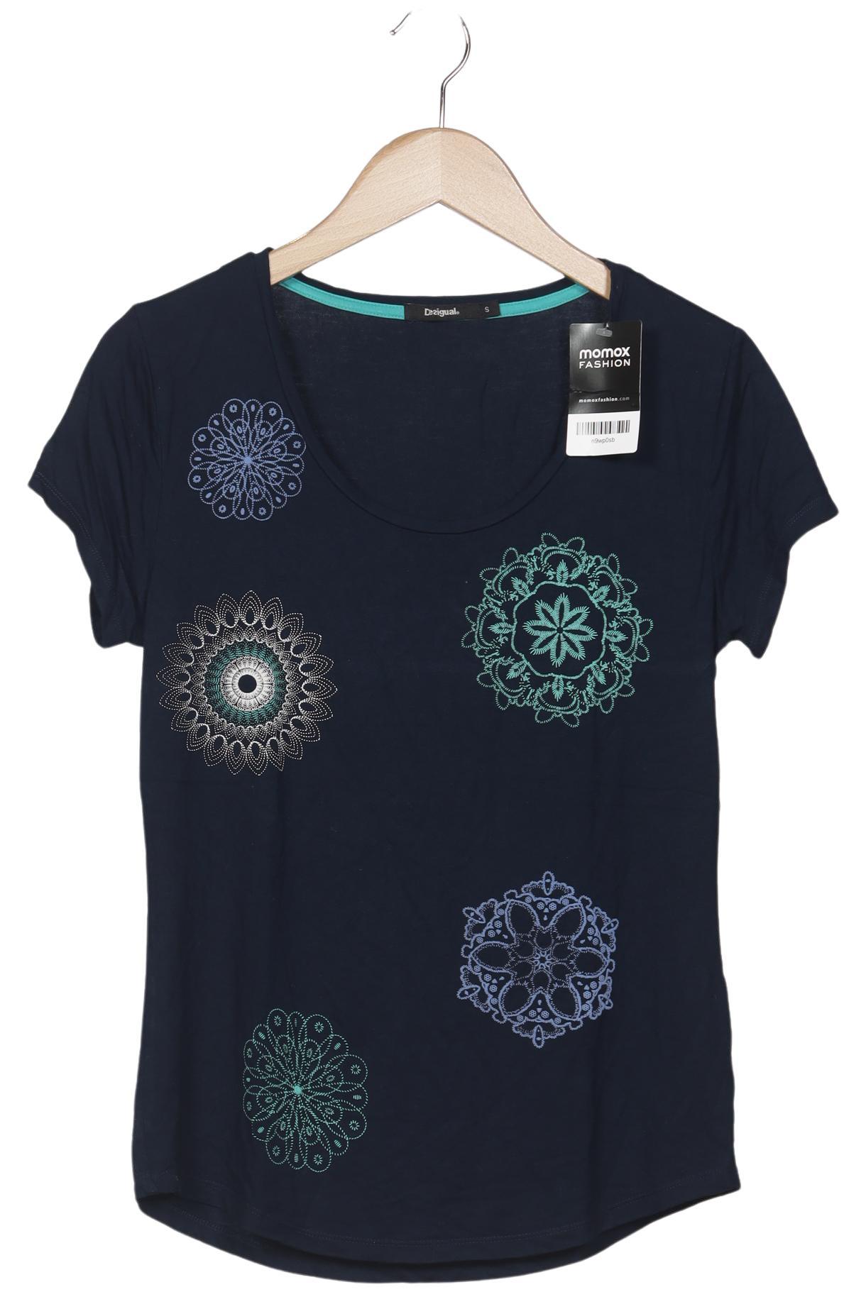 

Desigual Damen T-Shirt, marineblau, Gr. 36