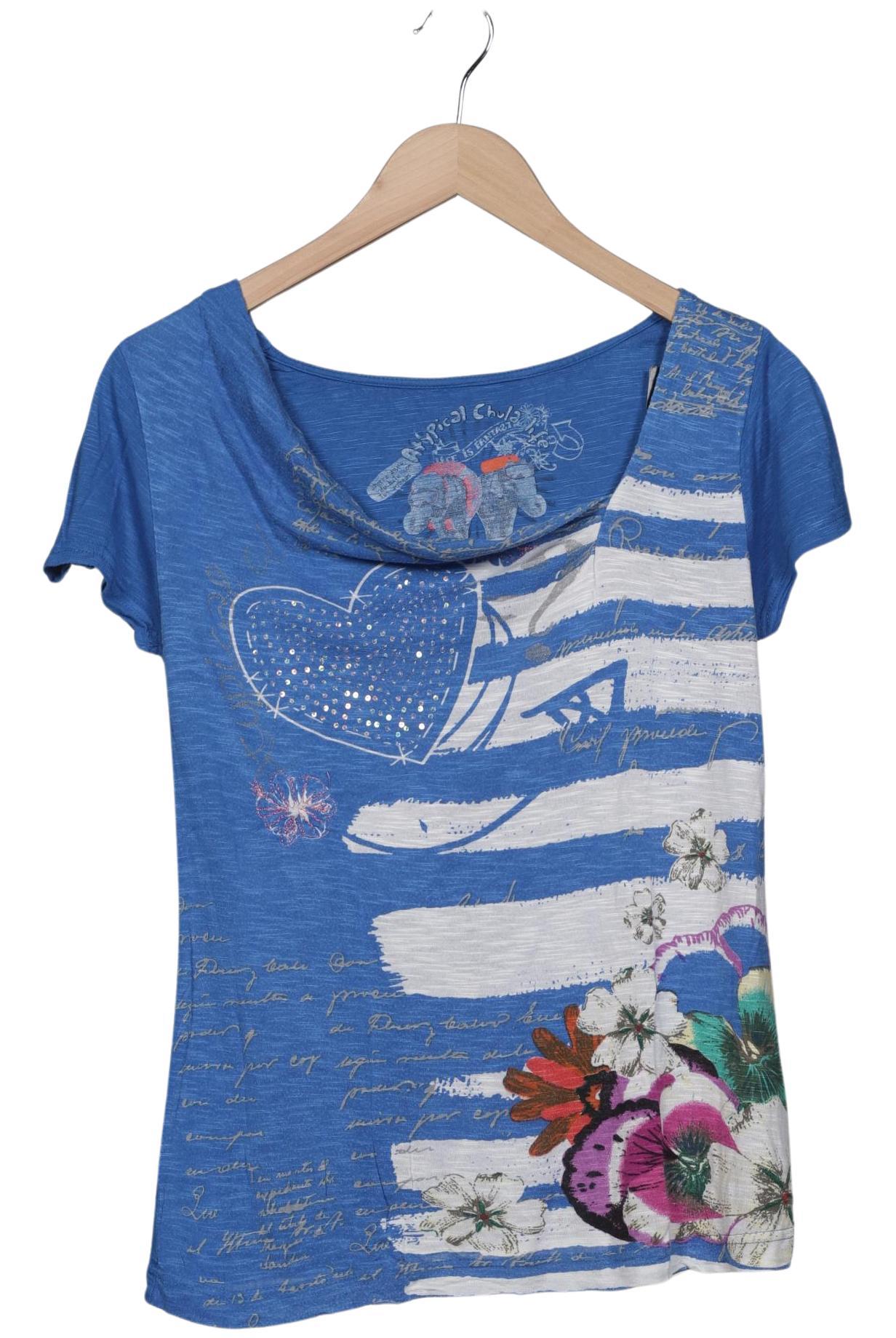 

Desigual Damen T-Shirt, blau, Gr. 38