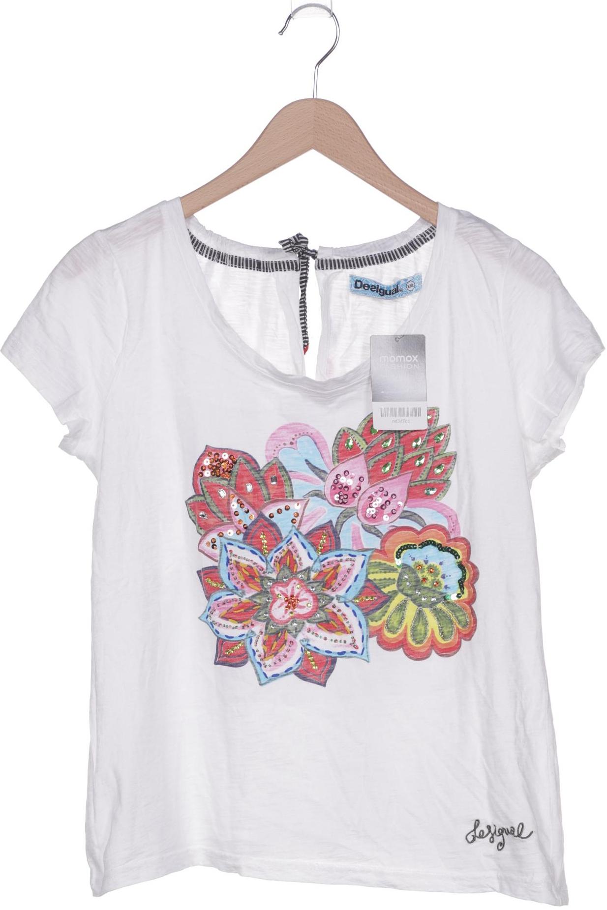 

Desigual Damen T-Shirt, weiß, Gr. 46