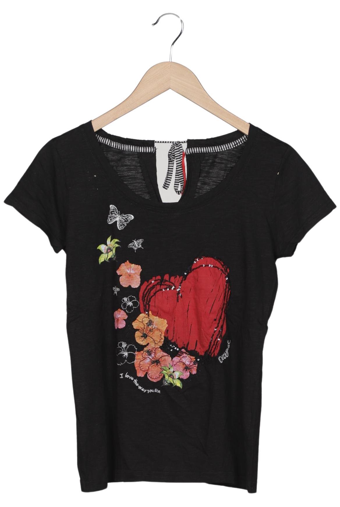 

Desigual Damen T-Shirt, schwarz, Gr. 38
