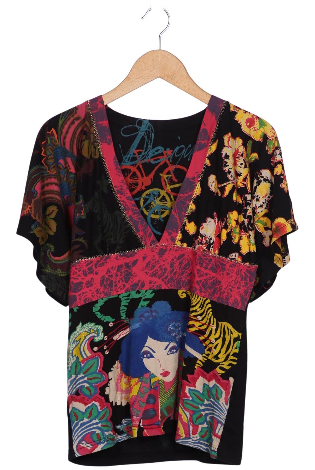 

Desigual Damen T-Shirt, mehrfarbig, Gr. 42