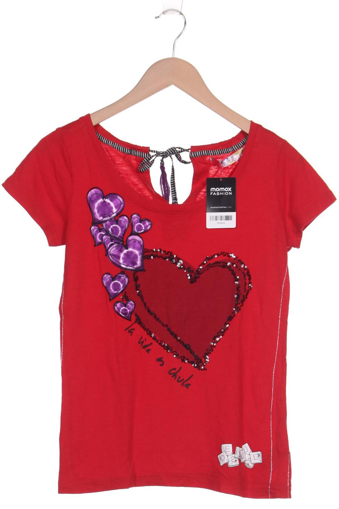 

Desigual Damen T-Shirt, rot, Gr. 38