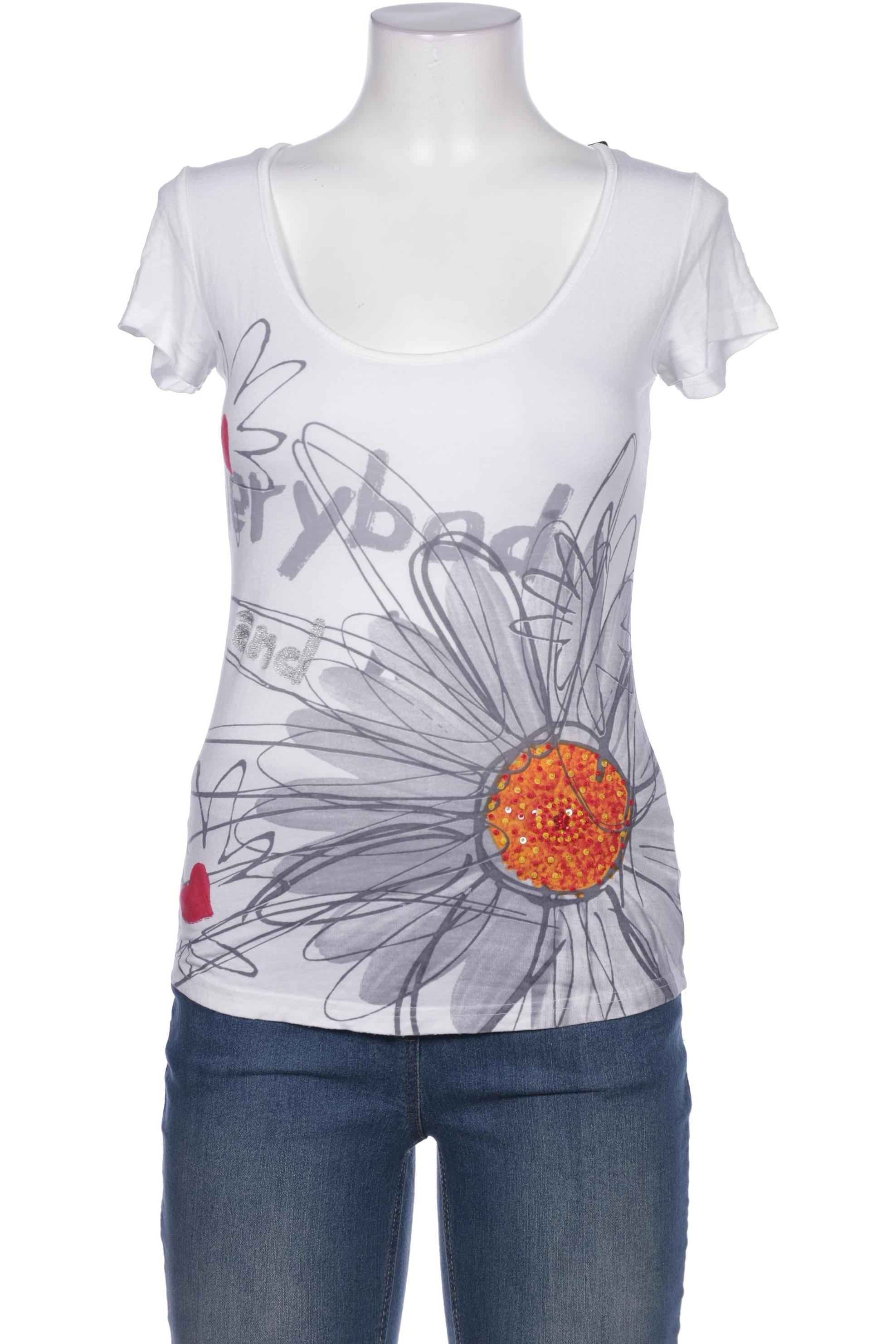 

Desigual Damen T-Shirt, weiß, Gr. 38