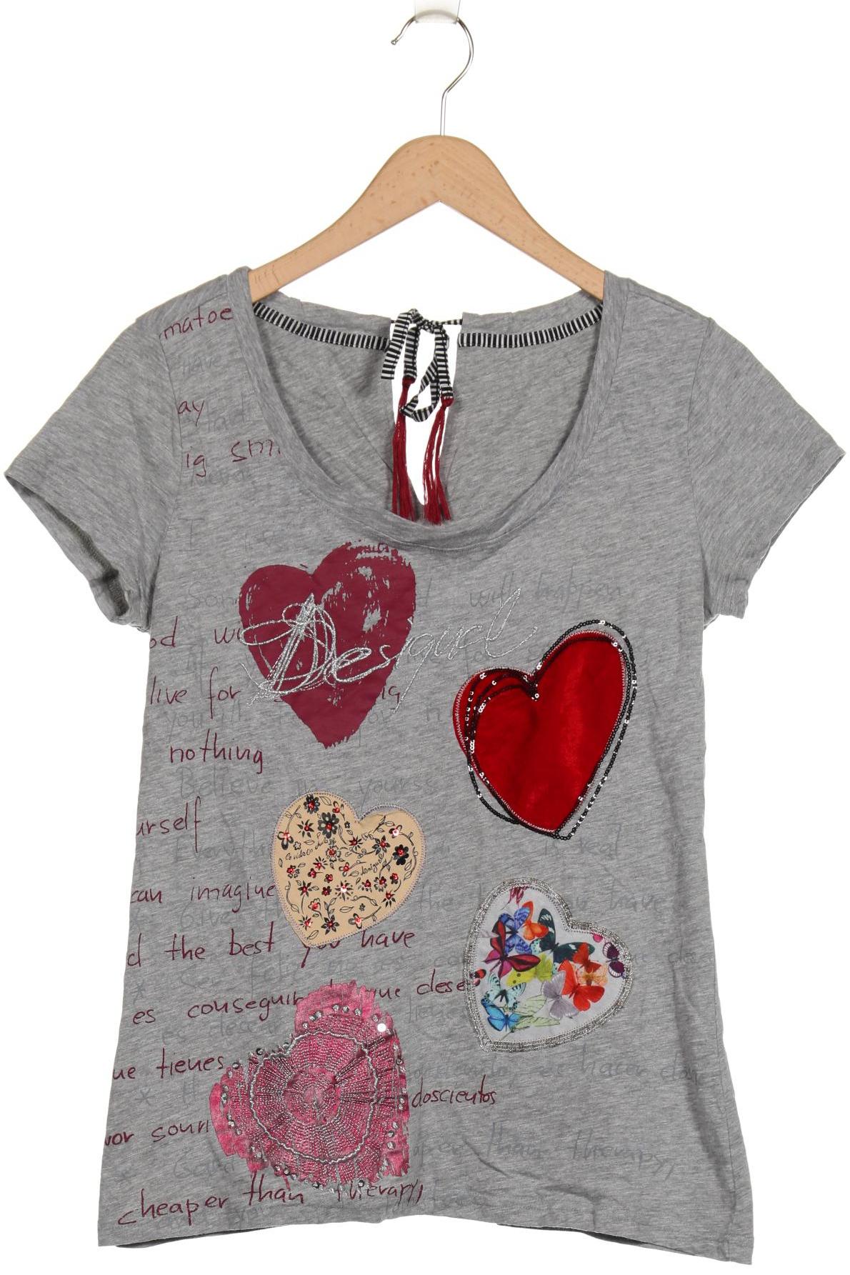 

Desigual Damen T-Shirt, grau, Gr. 42