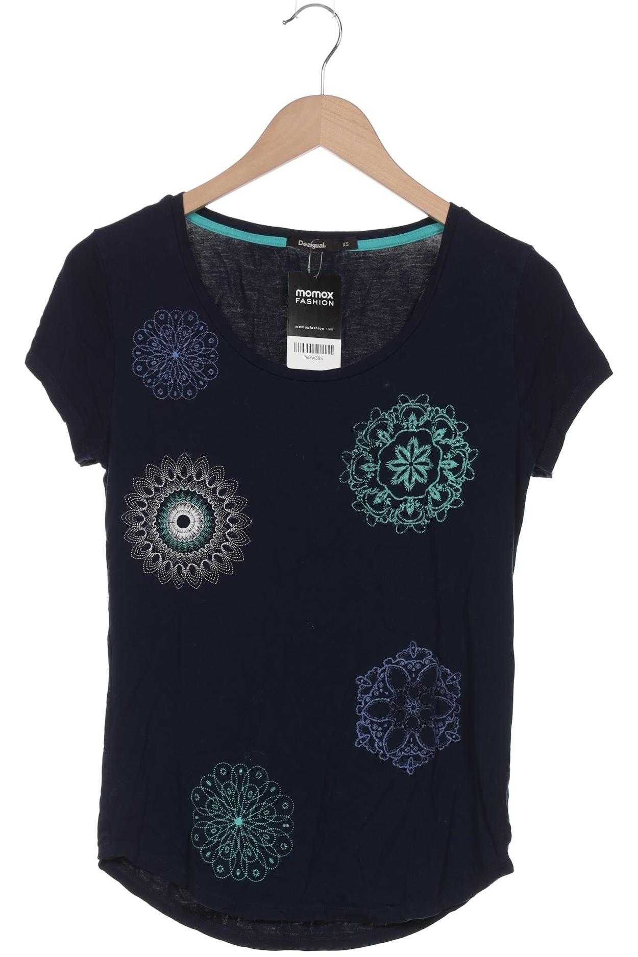 

Desigual Damen T-Shirt, marineblau, Gr. 34
