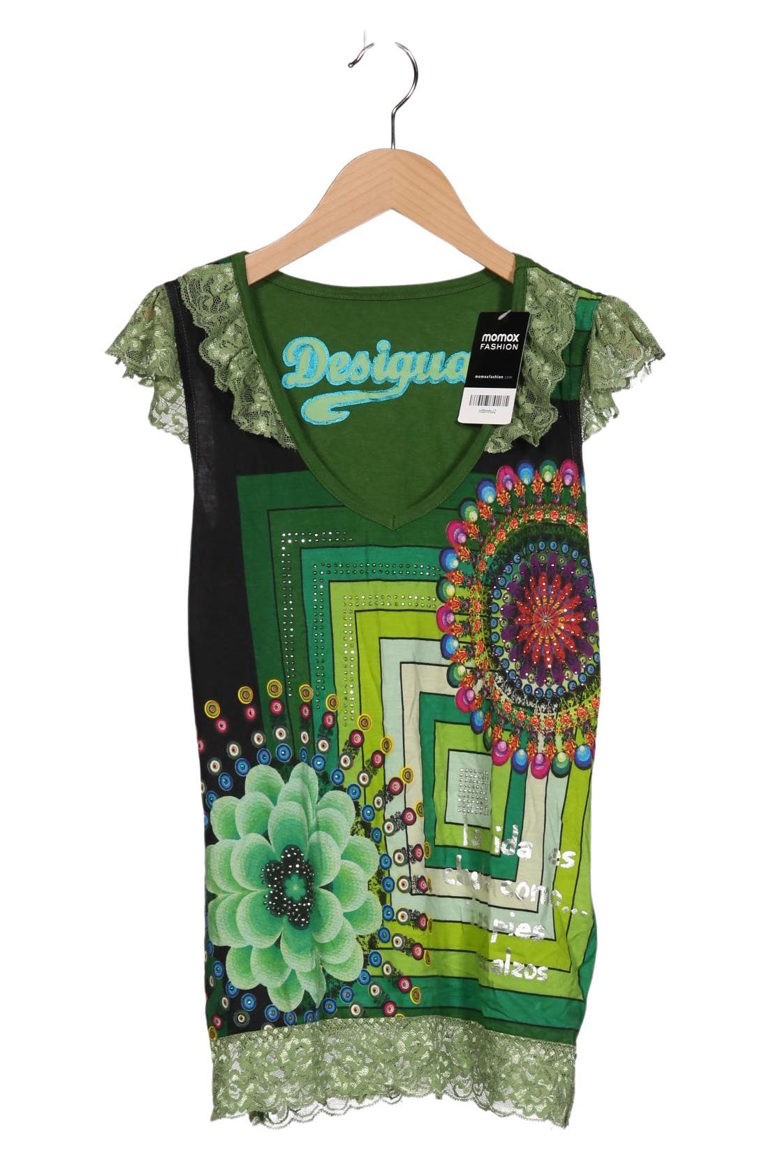 

Desigual Damen T-Shirt, grün, Gr. 36