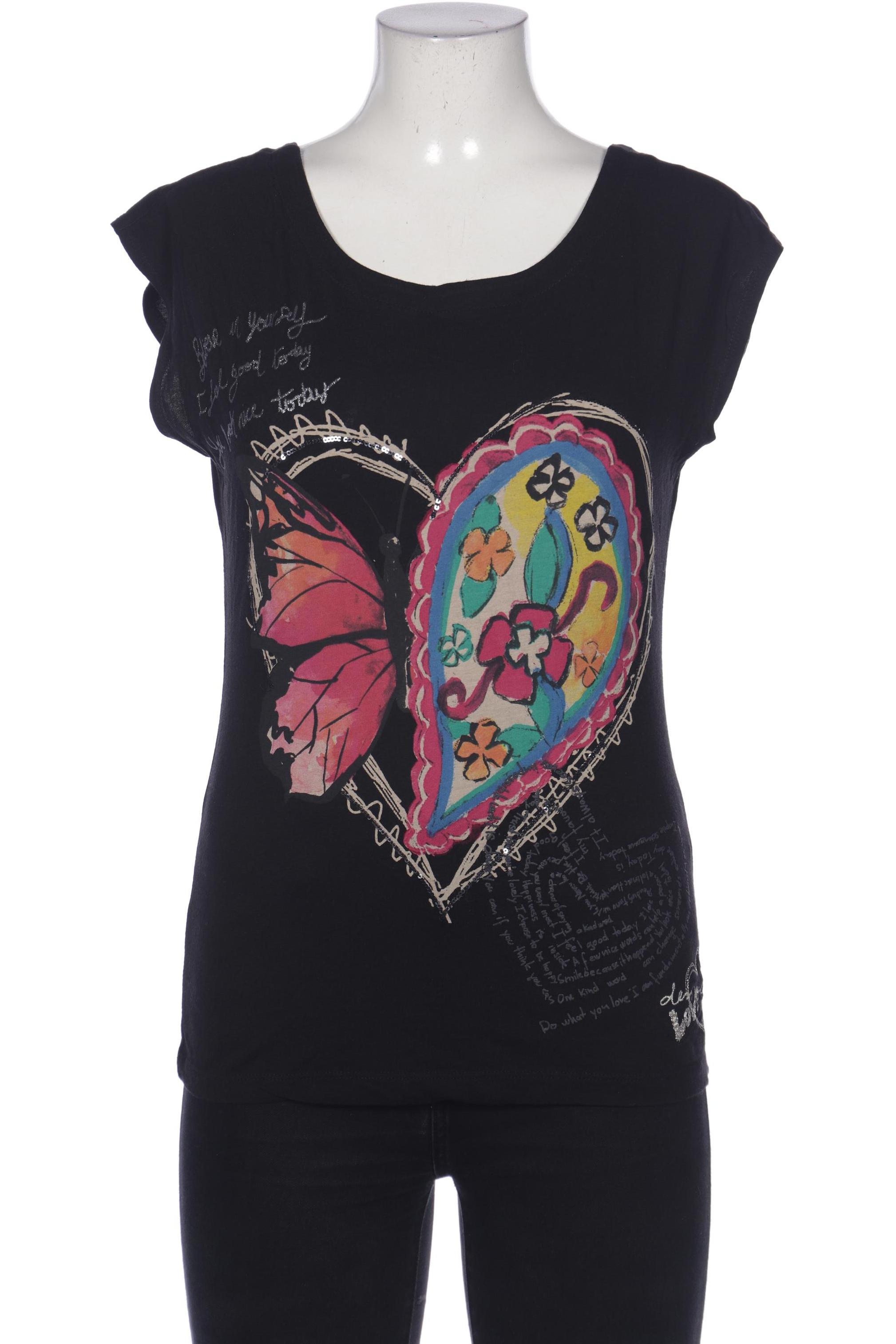 

Desigual Damen T-Shirt, schwarz, Gr. 38