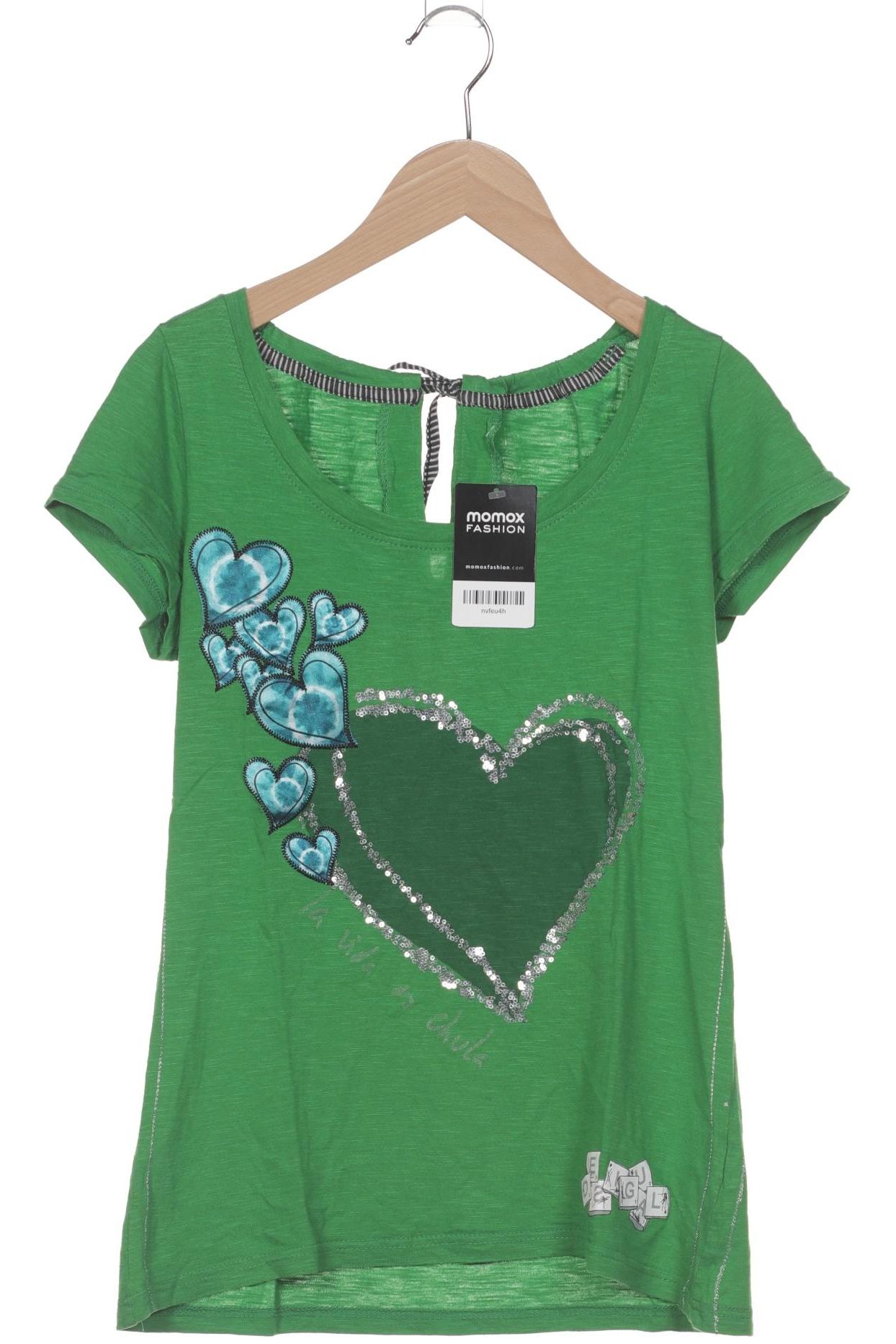 

Desigual Damen T-Shirt, grün, Gr. 38