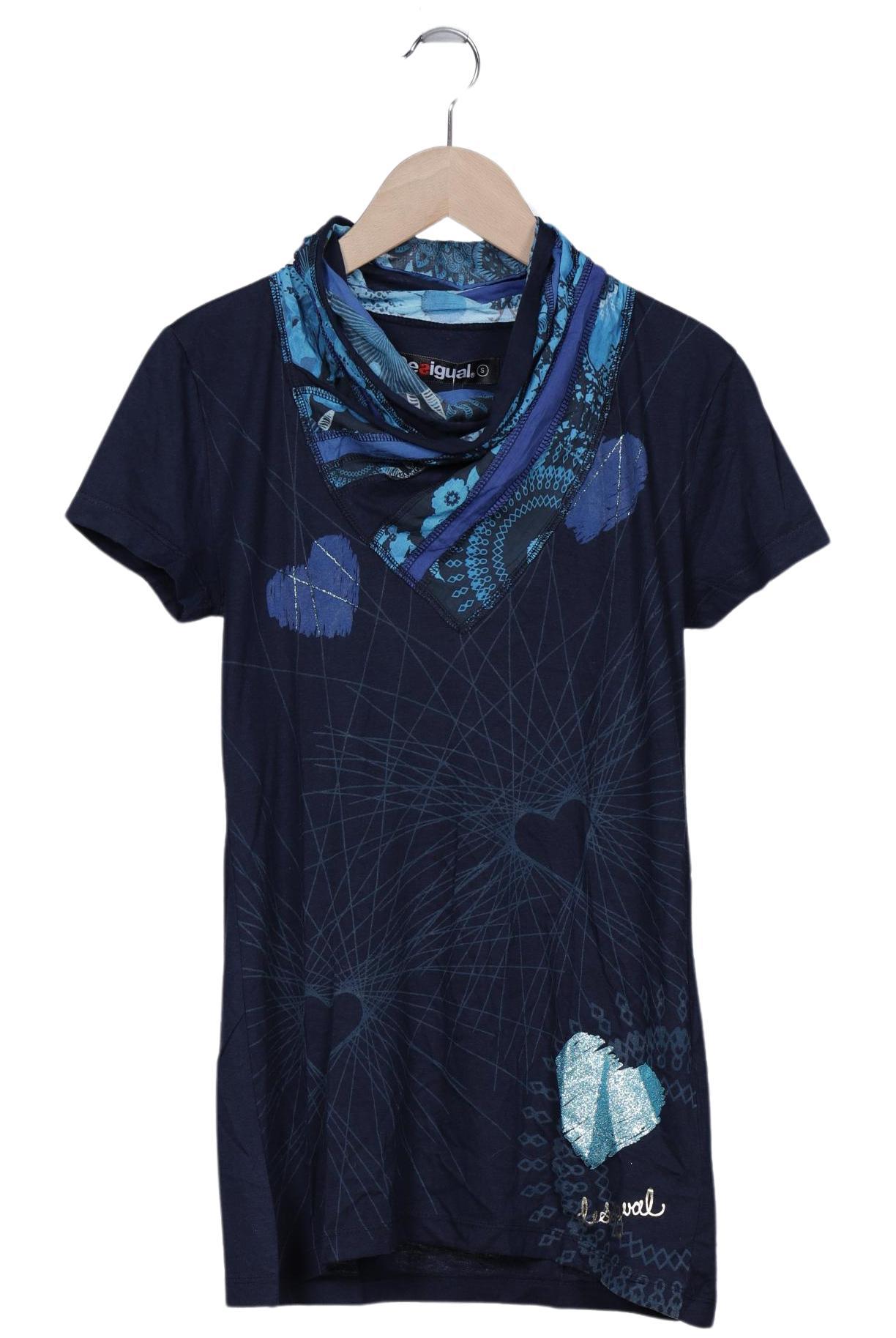 

Desigual Damen T-Shirt, marineblau, Gr. 36