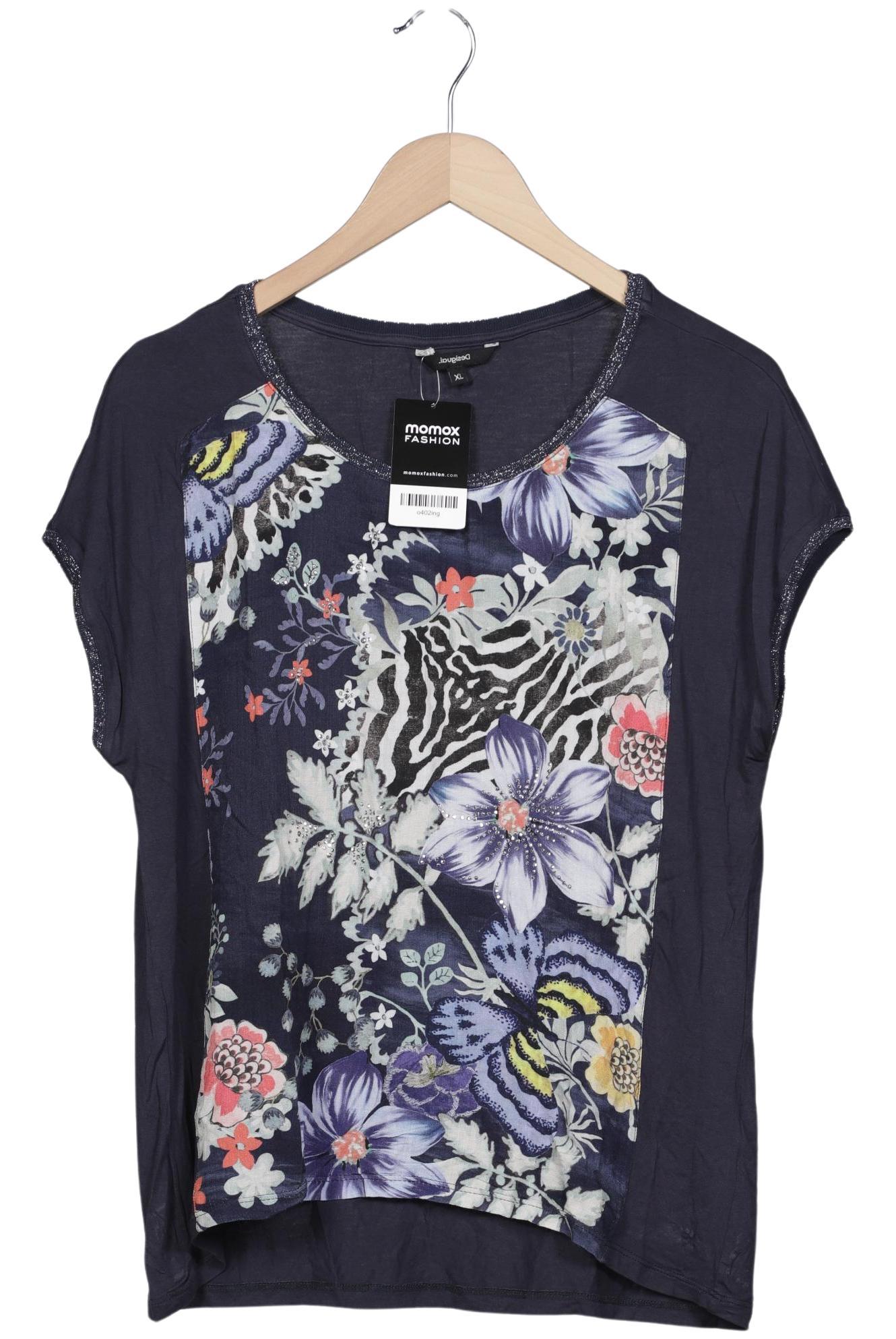 

Desigual Damen T-Shirt, marineblau, Gr. 44