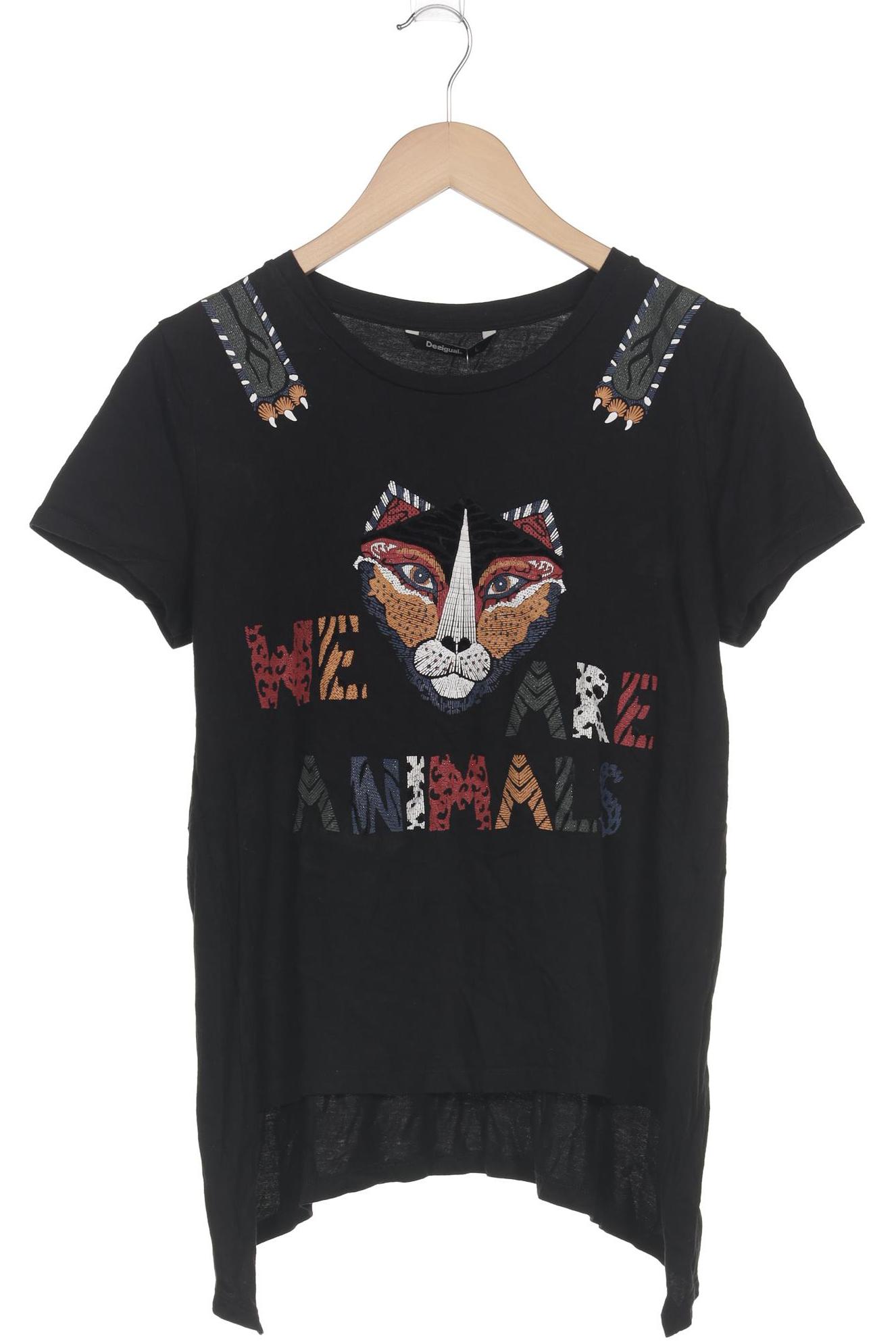 

Desigual Damen T-Shirt, schwarz, Gr. 42