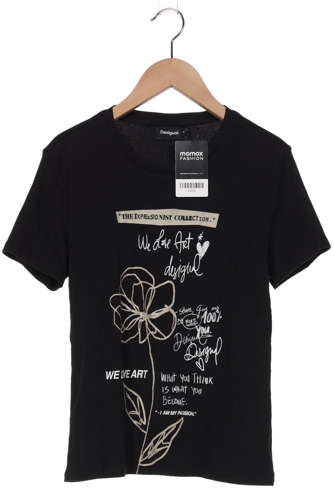 

Desigual Damen T-Shirt, schwarz, Gr. 38