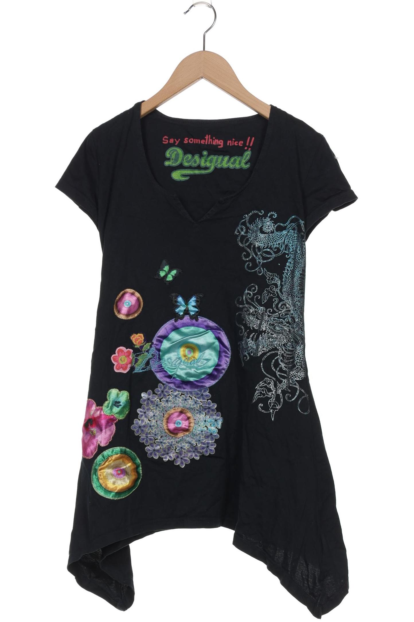 

Desigual Damen T-Shirt, marineblau, Gr. 36