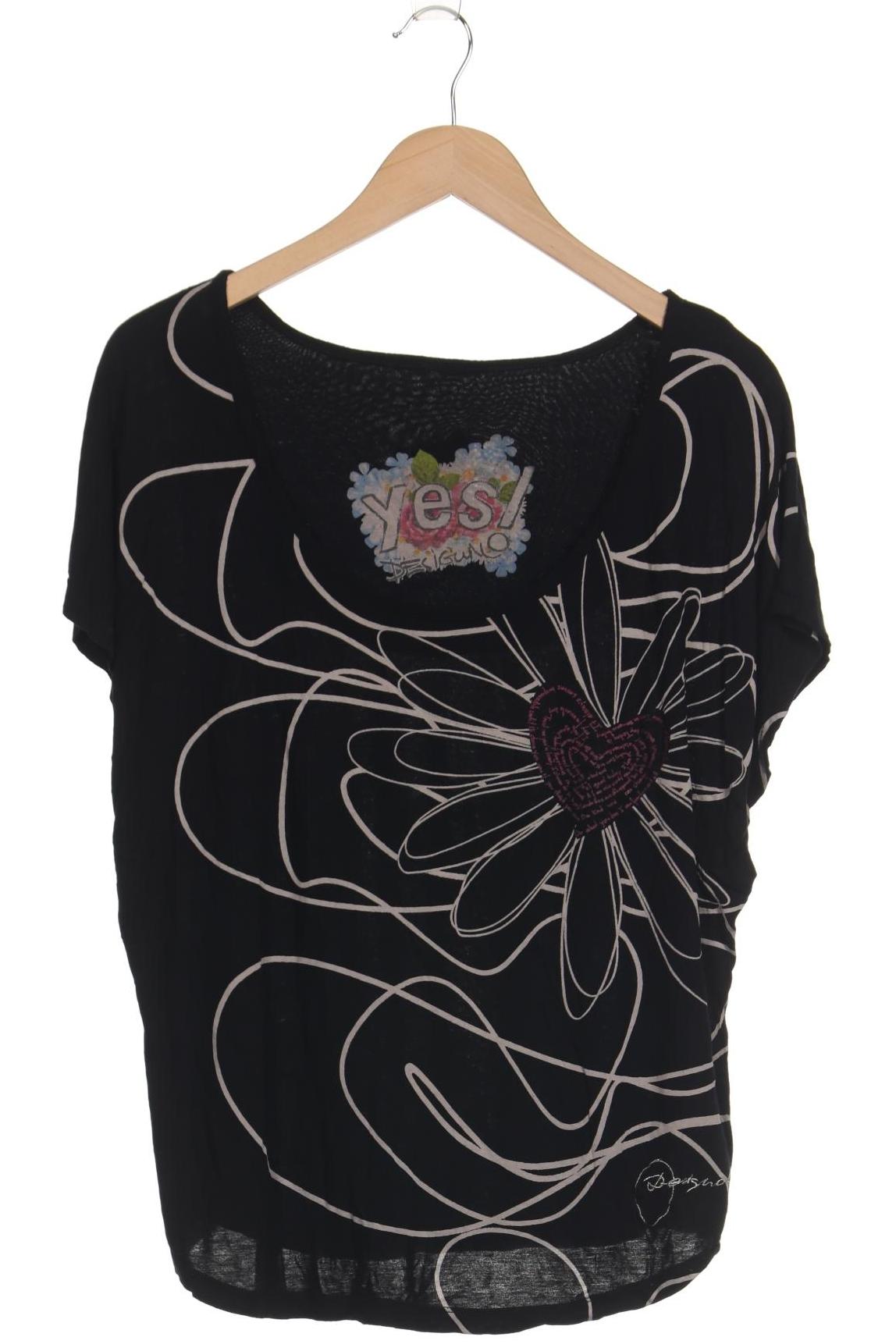 

Desigual Damen T-Shirt, schwarz, Gr. 42