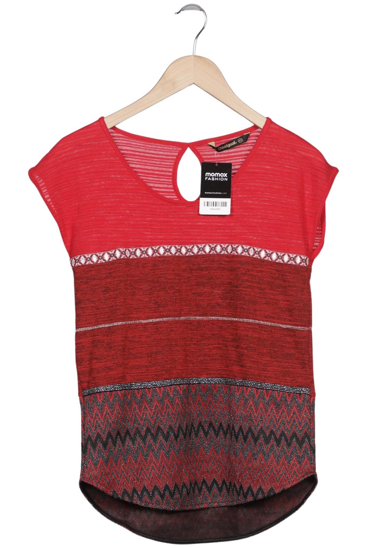 

Desigual Damen T-Shirt, rot, Gr. 34