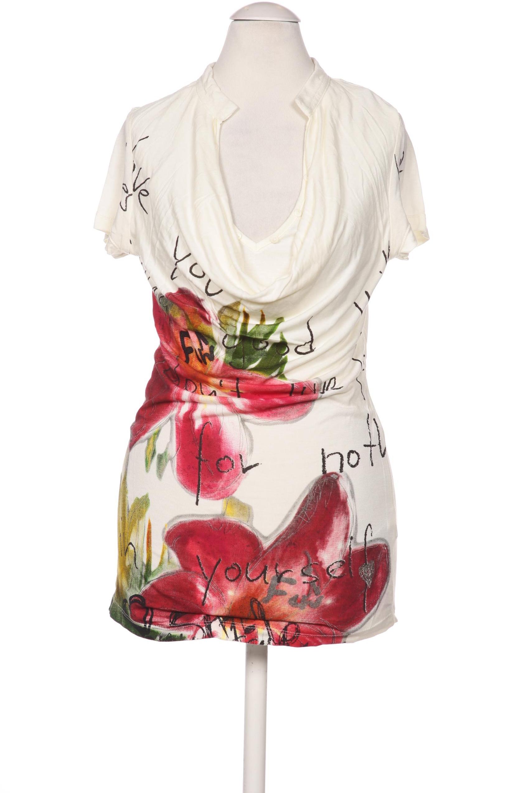 

Desigual Damen T-Shirt, cremeweiß, Gr. 34