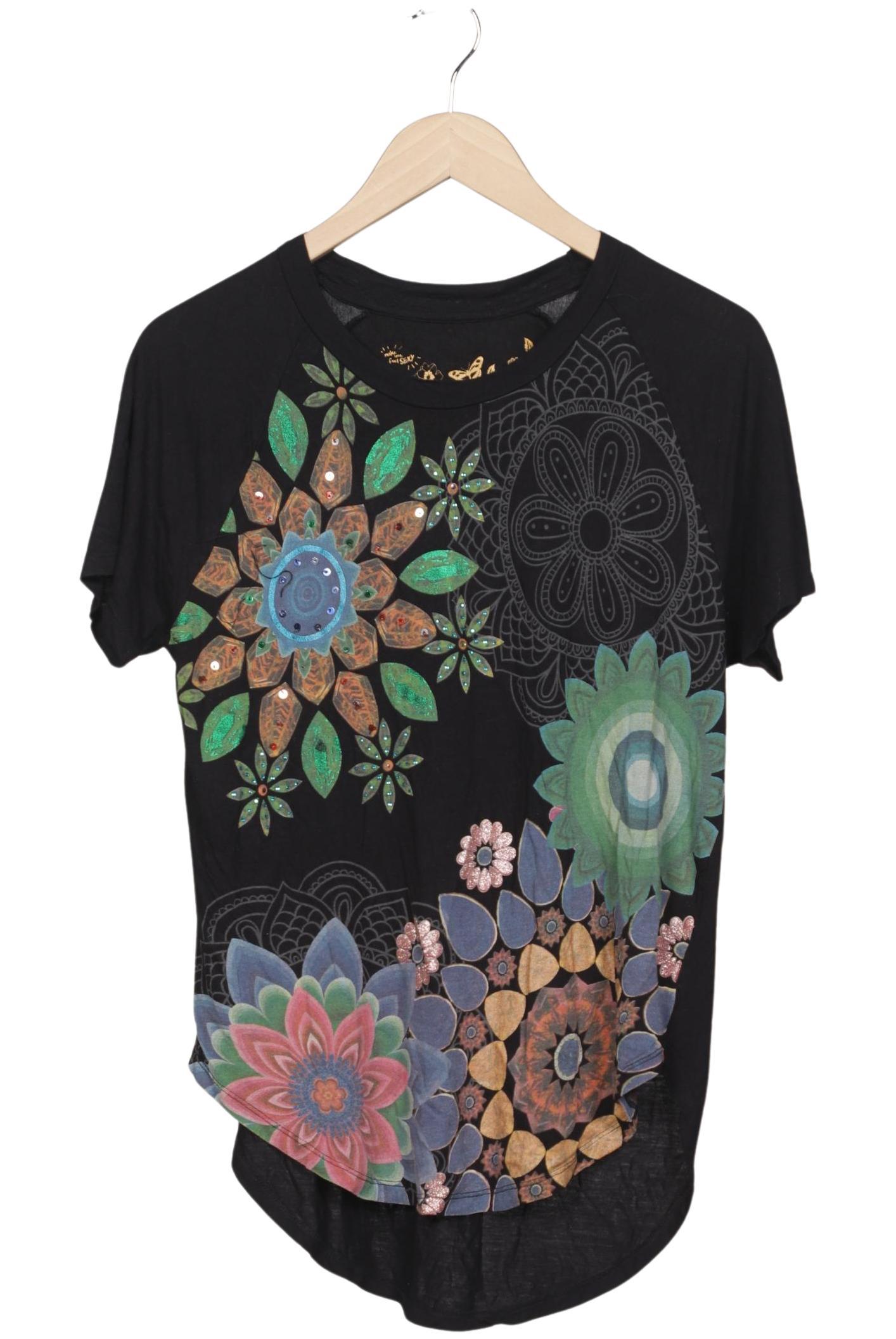 

Desigual Damen T-Shirt, schwarz, Gr. 42