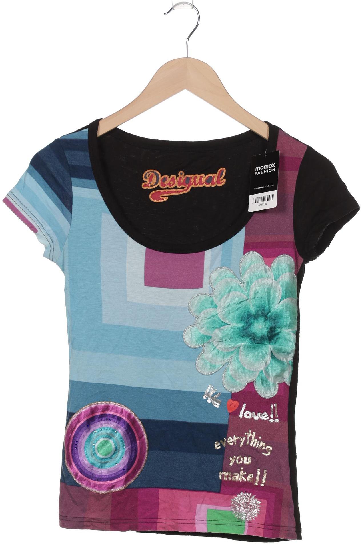 

Desigual Damen T-Shirt, mehrfarbig, Gr. 34