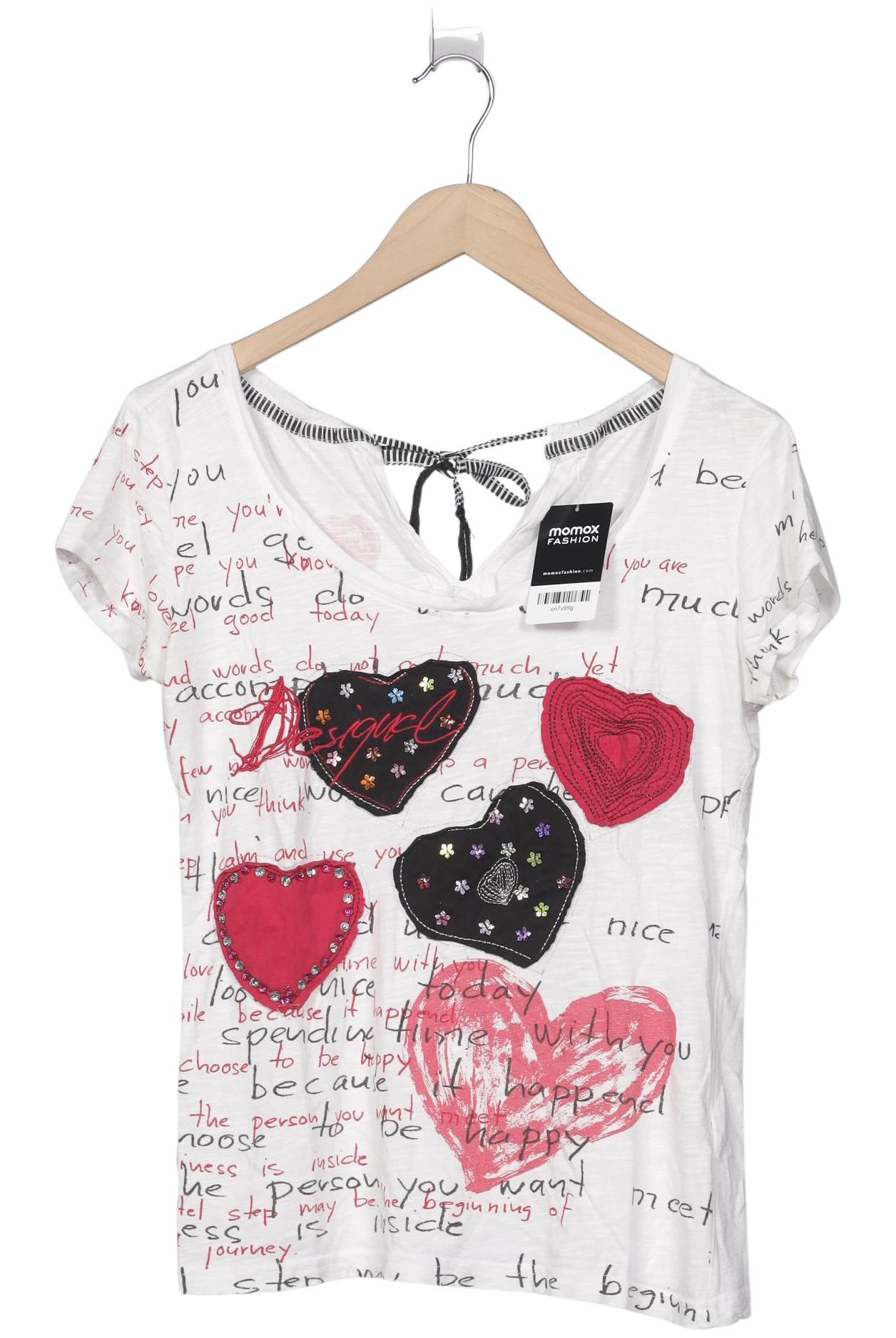 

Desigual Damen T-Shirt, weiß, Gr. 42