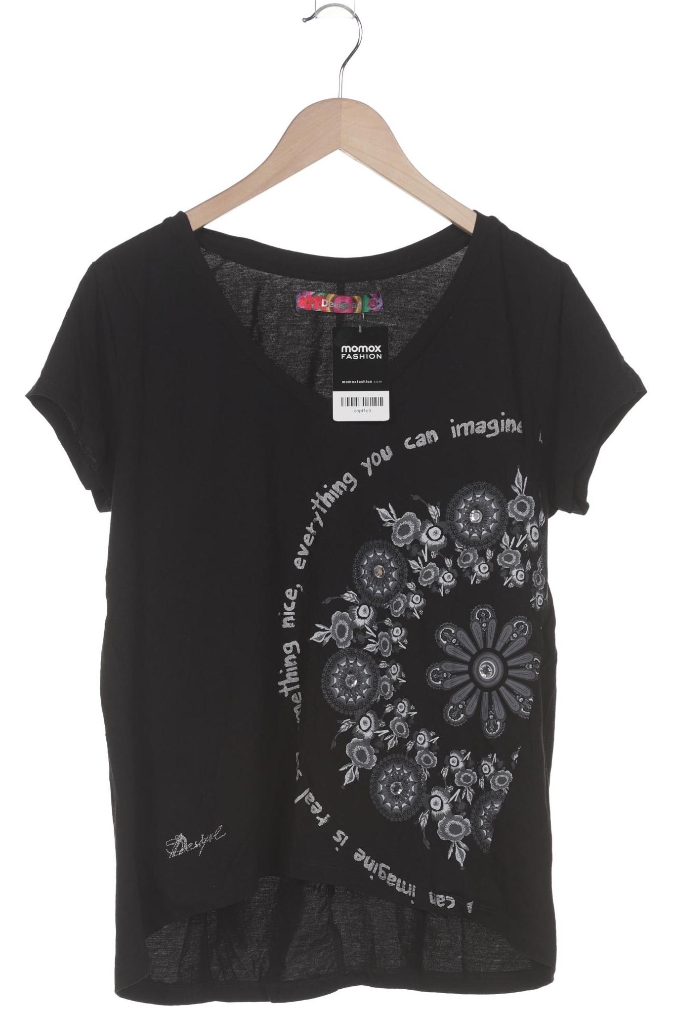

Desigual Damen T-Shirt, schwarz, Gr. 44