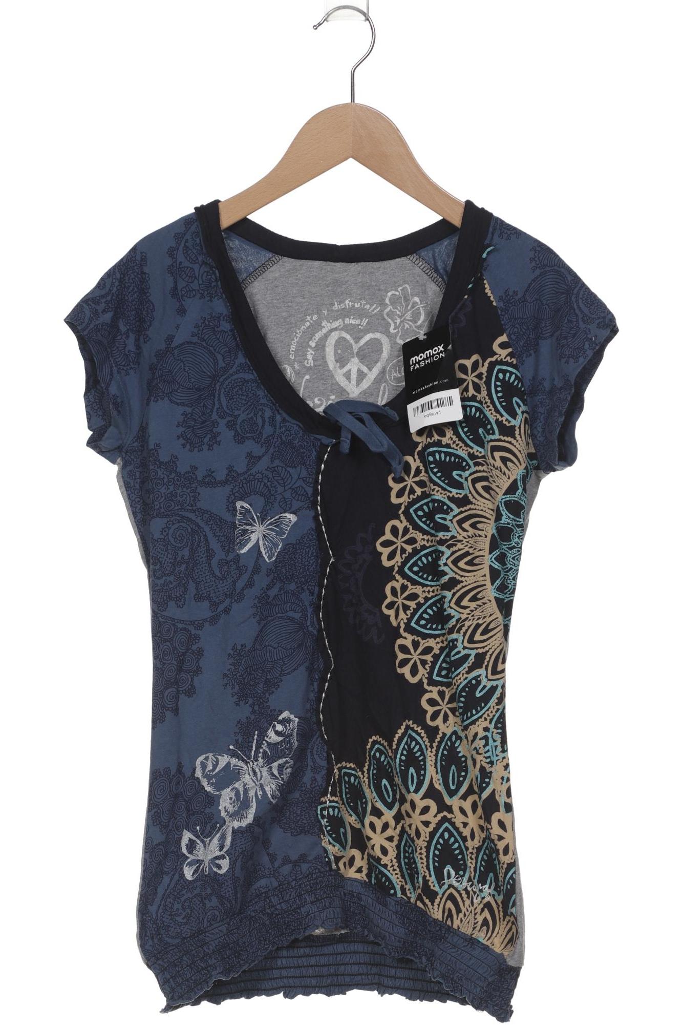 

Desigual Damen T-Shirt, blau, Gr. 38