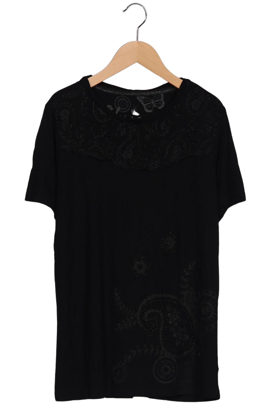 

Desigual Damen T-Shirt, schwarz, Gr. 38