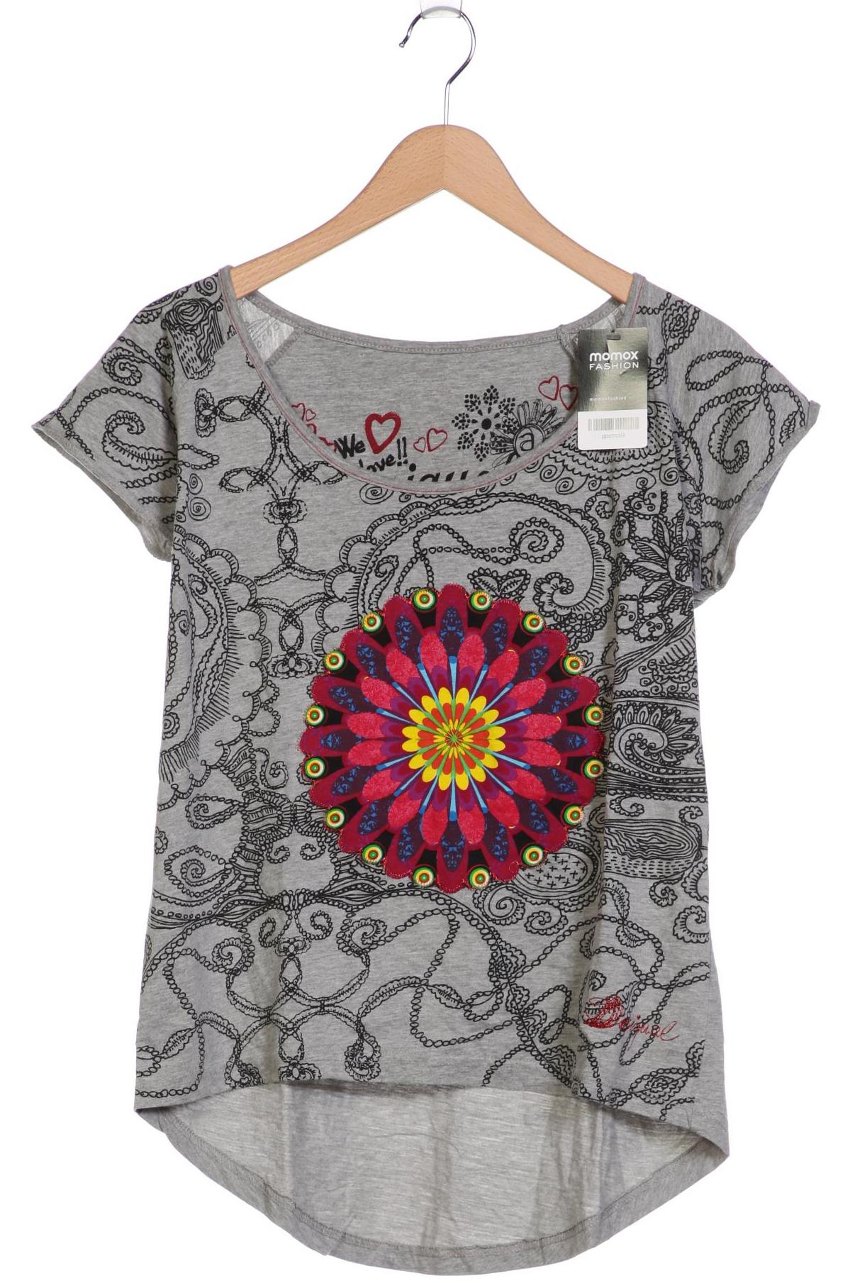 

Desigual Damen T-Shirt, grau, Gr. 38