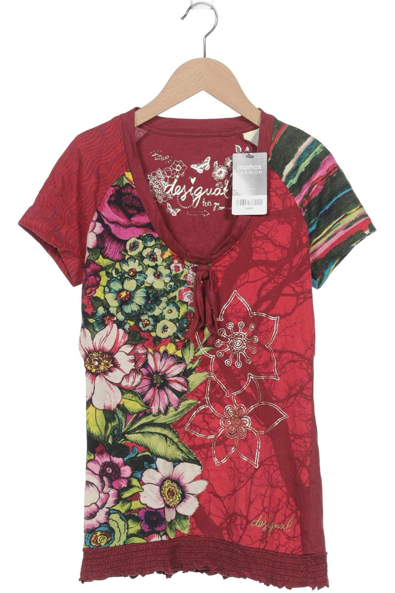 

Desigual Damen T-Shirt, bordeaux, Gr. 36